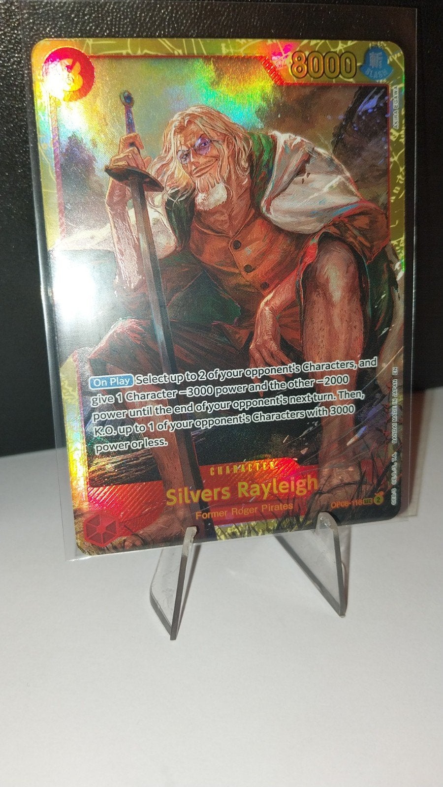 One Piece  Silvers Rayleigh OP08-118 SEC, Ophalen of Verzenden