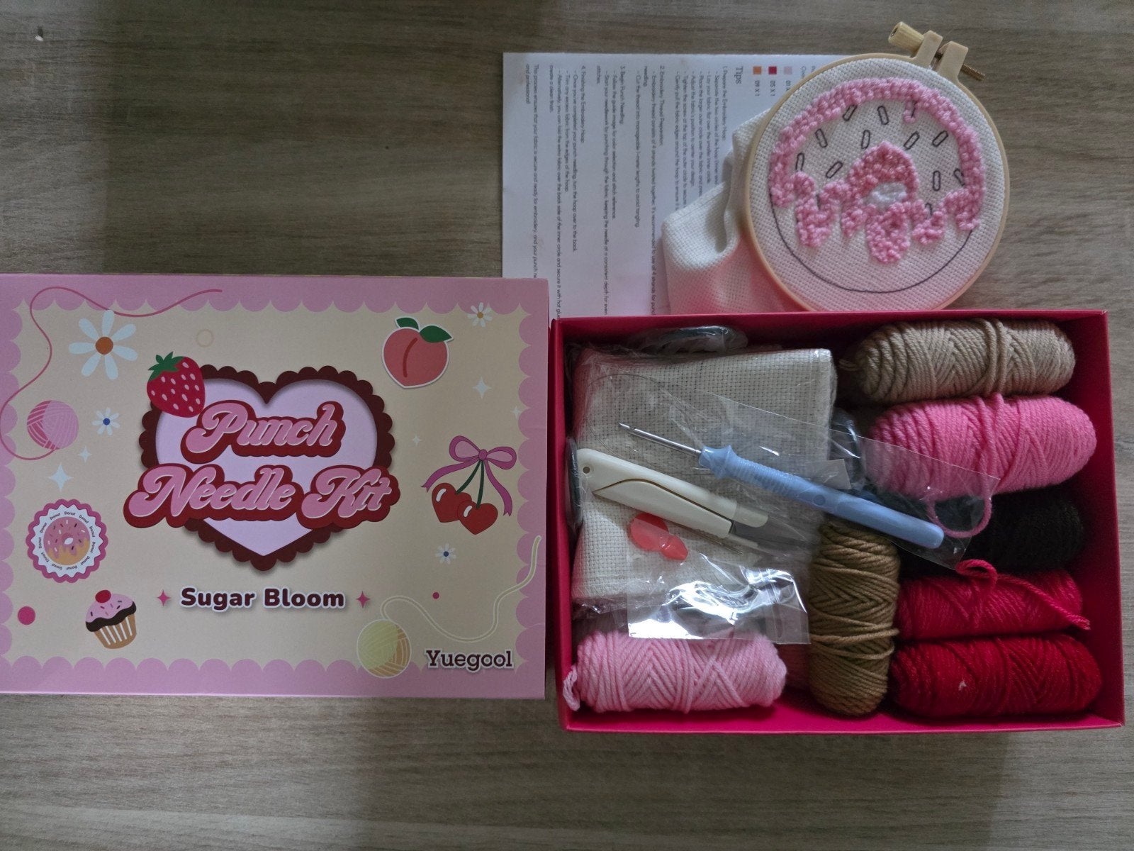 Punch needle kit, Ophalen of Verzenden, Nieuw, Haken, Wol of Garen