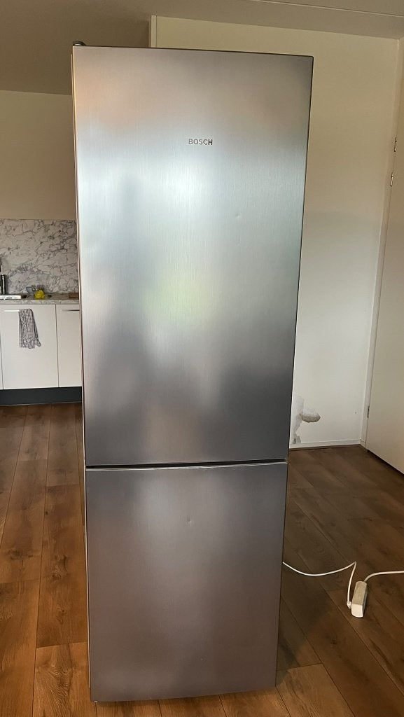 Bosch koelkast vriezer combinatie 186 x 60 cm, KGV36UL30, Ophalen, Gebruikt, 200 liter of meer, 60 cm of meer