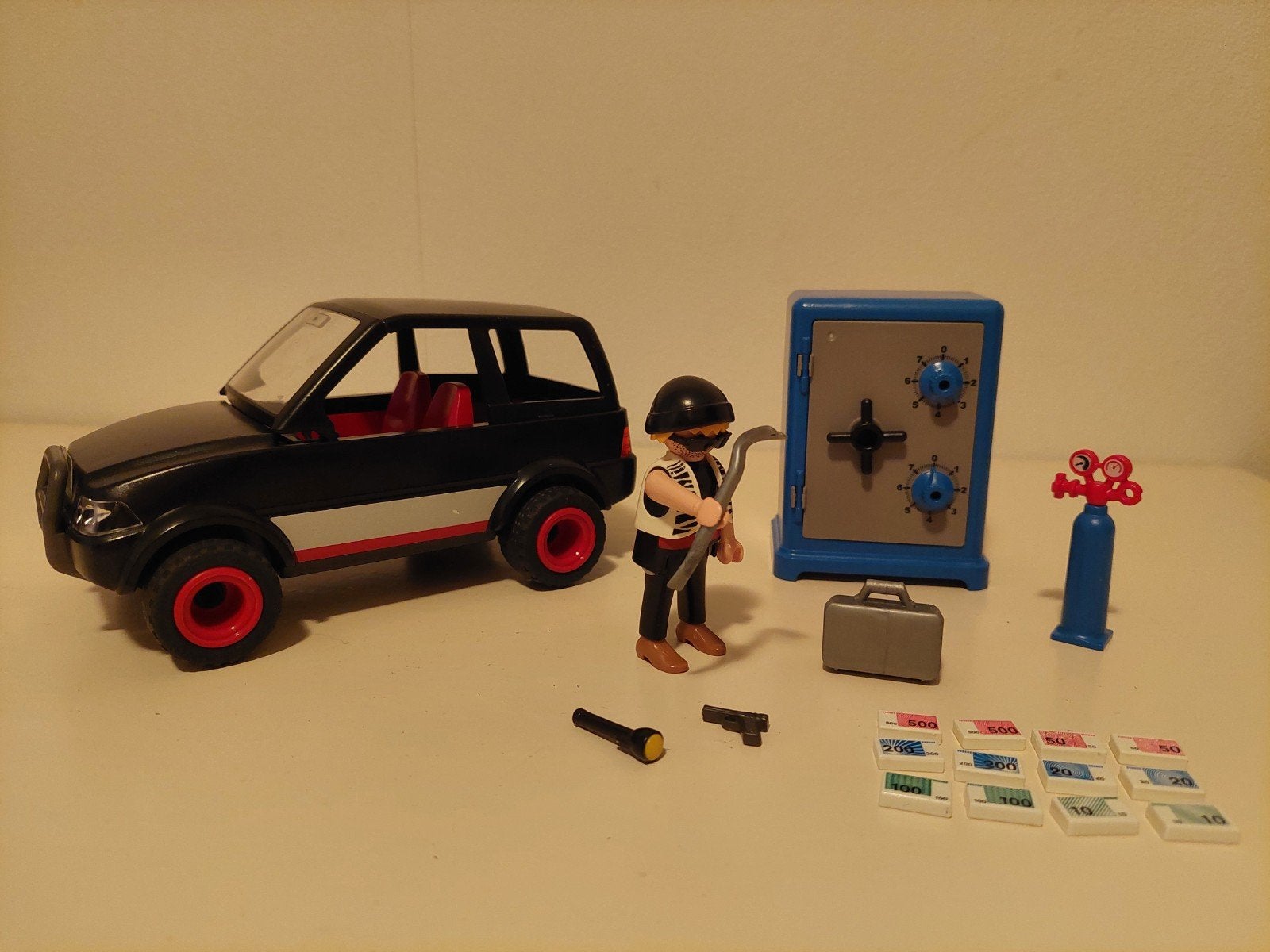 Playmobil Brandkastkraker met vluchtauto 4059, Ophalen of Verzenden, Gebruikt, Complete set