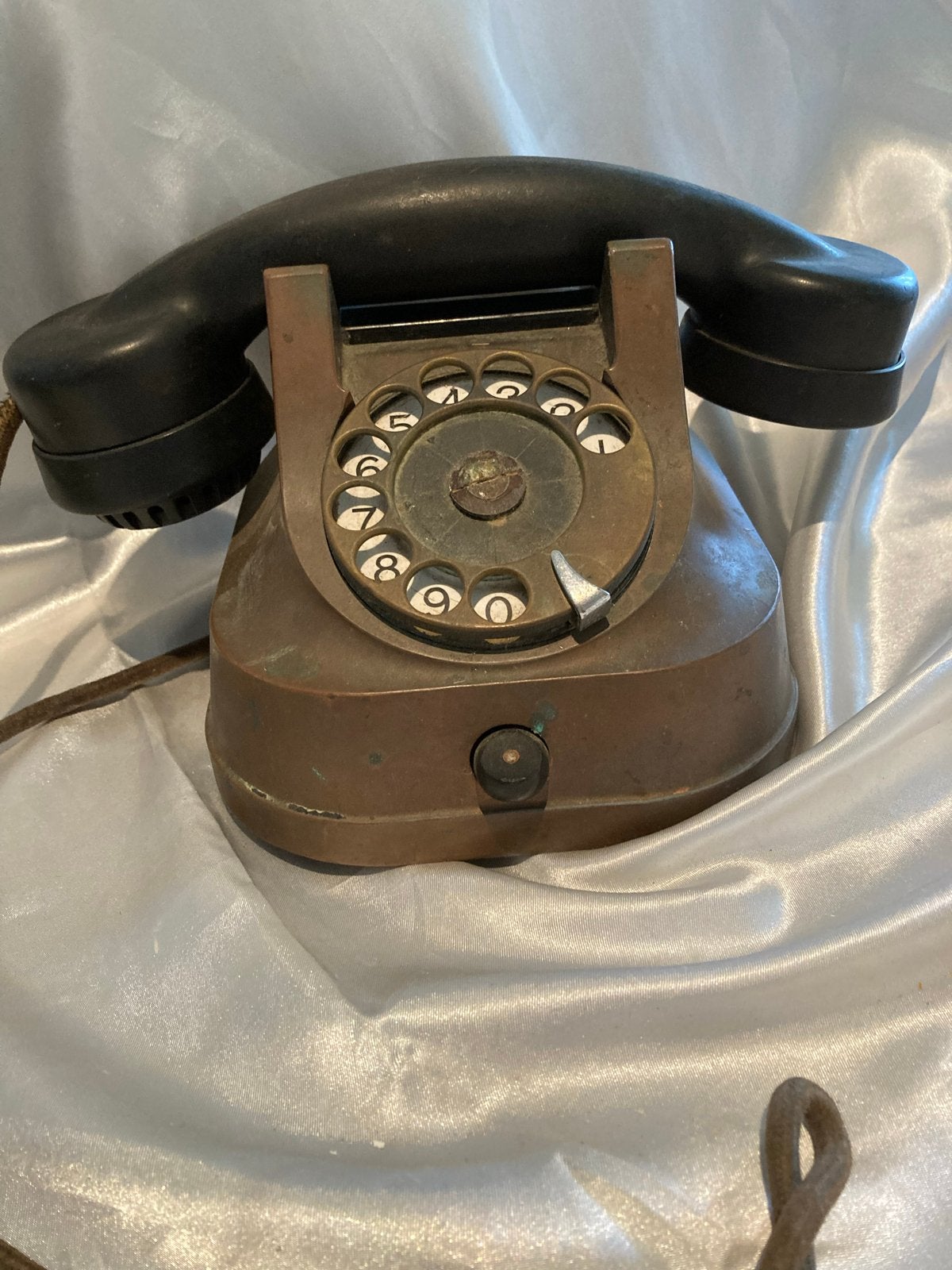 Bell RTT 56B 1956 Koperen Draaischijf Telefoon, Ophalen of Verzenden, Gebruikt, Met draaischijf