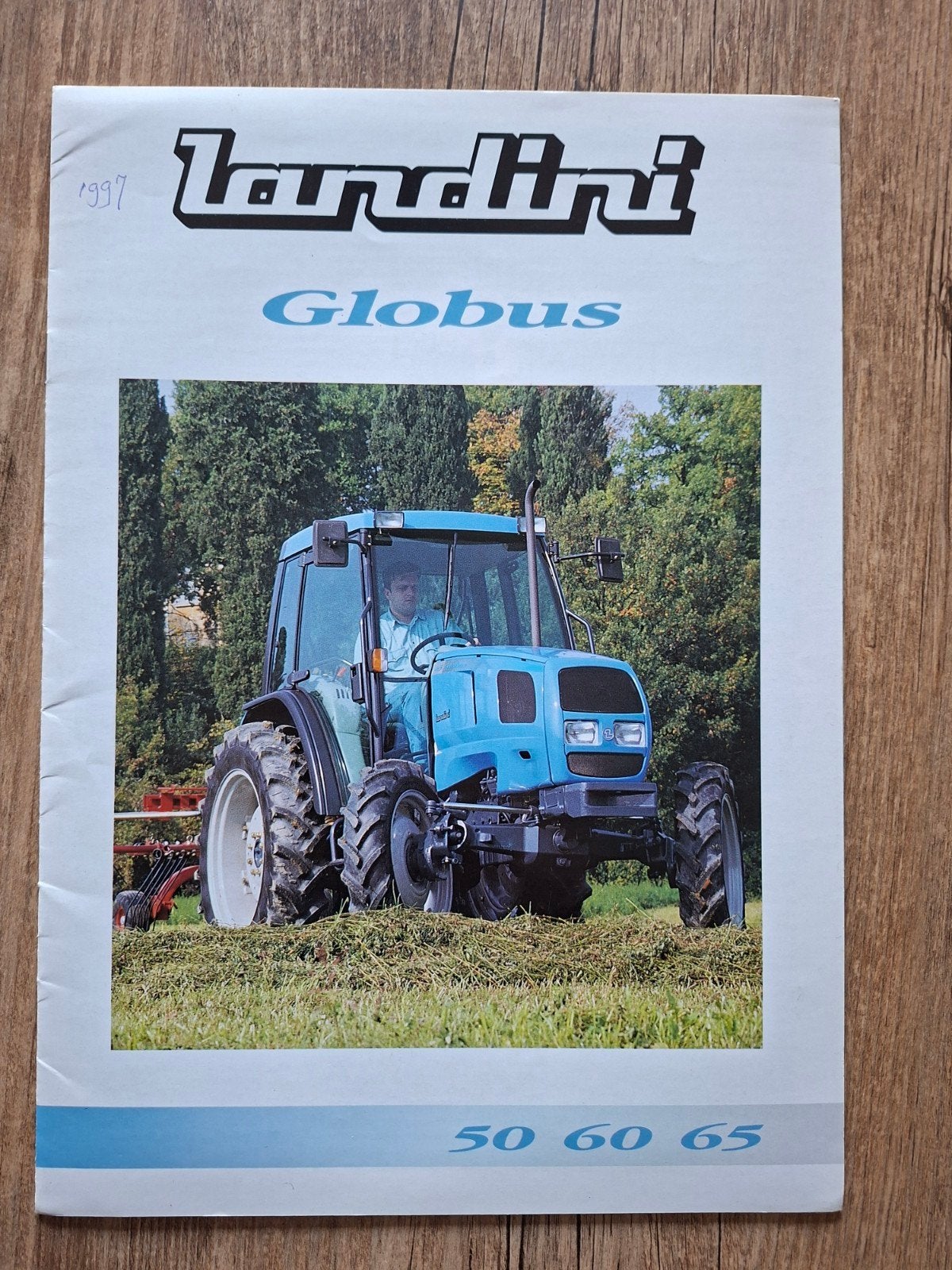 Folder Landini Globus 50, 60 en 65 Nederlandstalig, Ophalen of Verzenden, Gelezen