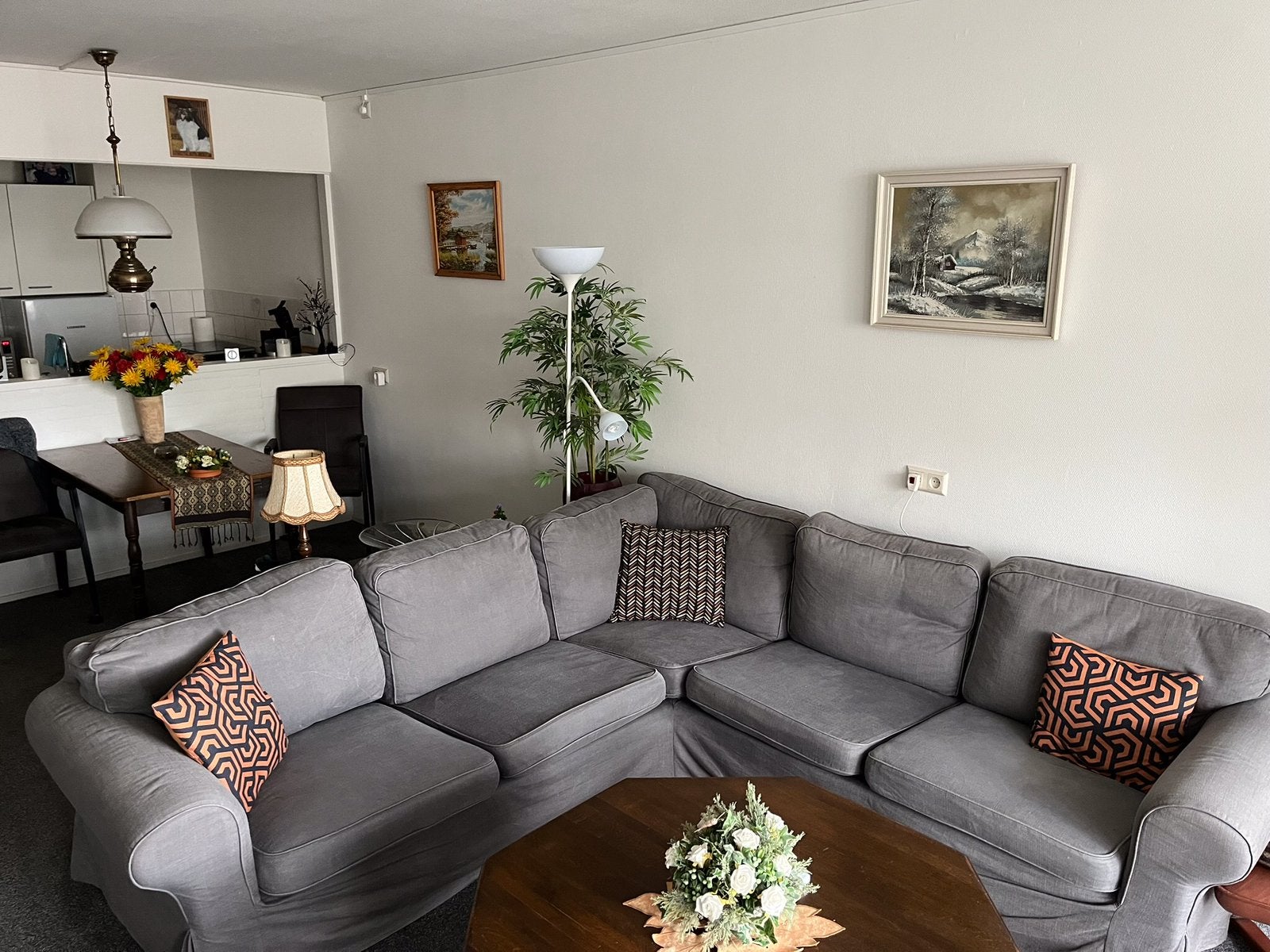 Ikea Ektorp hoekbank, Ophalen, Gebruikt, Stof