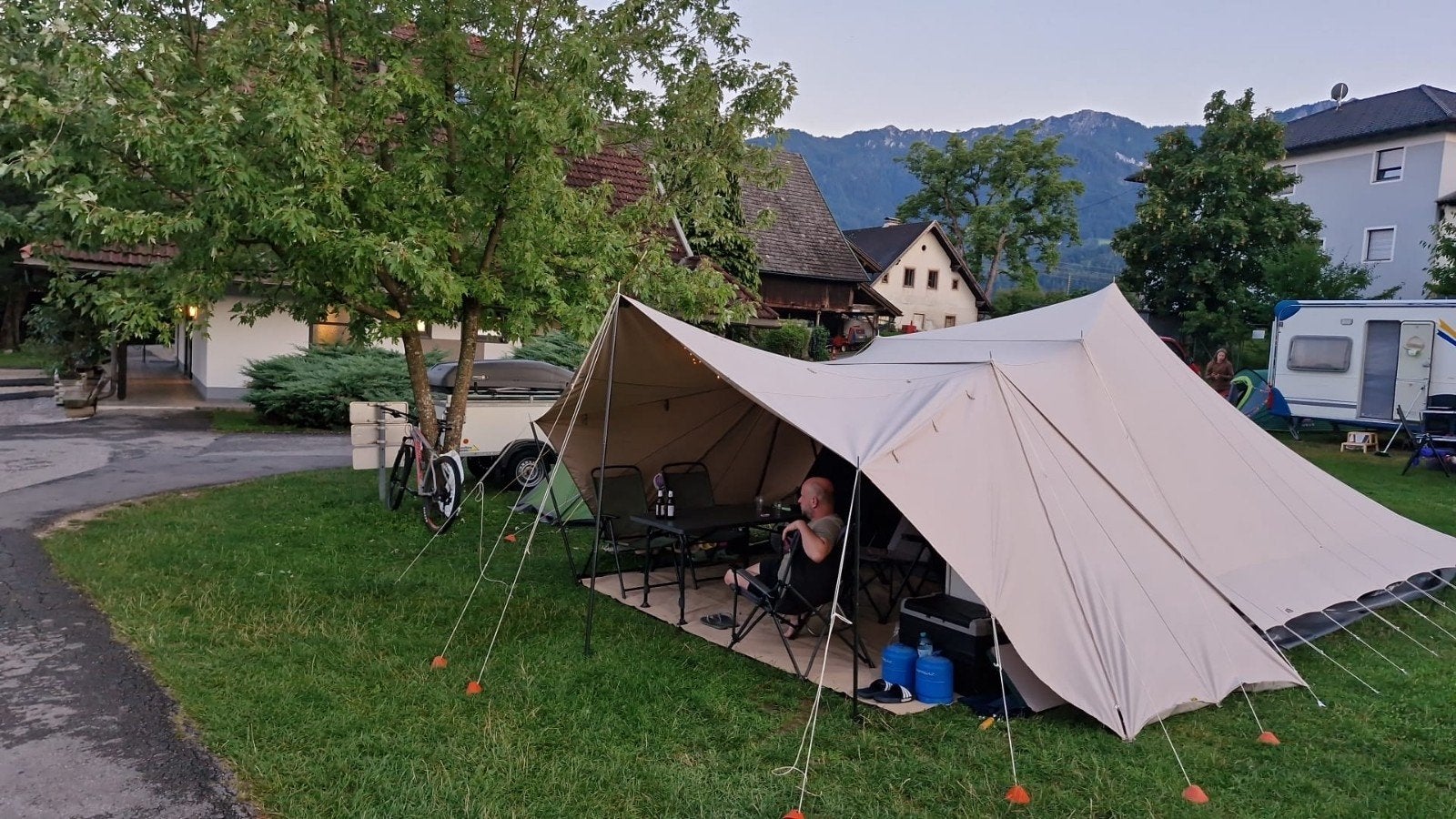 De Waard Albatros tent met varioluifel, Caravans en Kamperen, Tenten, Ophalen, Zo goed als nieuw