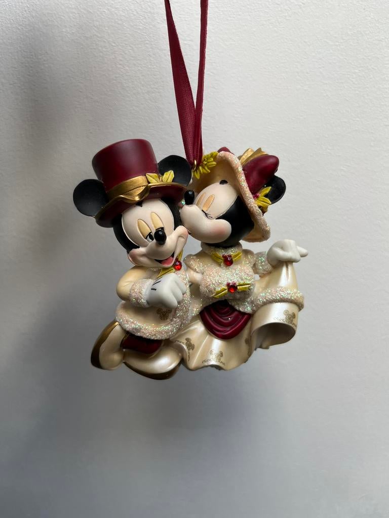 Disney Mickey and Minnie Mouse Victoriaanse stijl ornament, Ophalen of Verzenden, Zo goed als nieuw