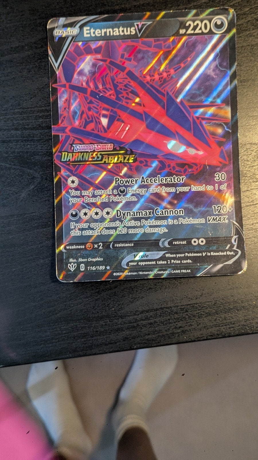 Eternatus V OVERSIZED CARD, Ophalen of Verzenden, Zo goed als nieuw, Losse kaart, Foil