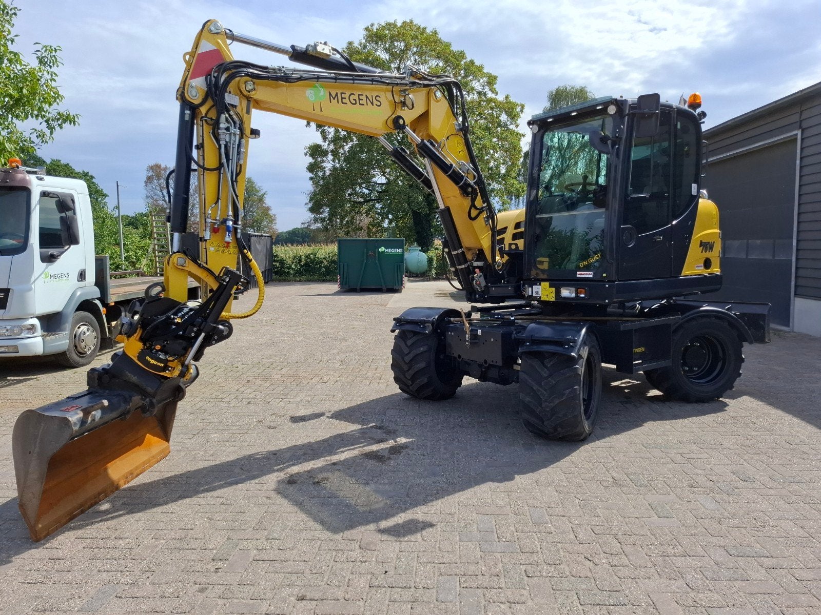 mobiele kraan yanmar b75w engcon, Zakelijke goederen, Ophalen, Graafmachine