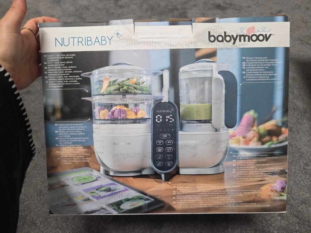 Babymoov Nutribaby+ 6-in-1 Keukenmachine Industrial Grey, Ophalen of Verzenden, Nieuw, Overige typen