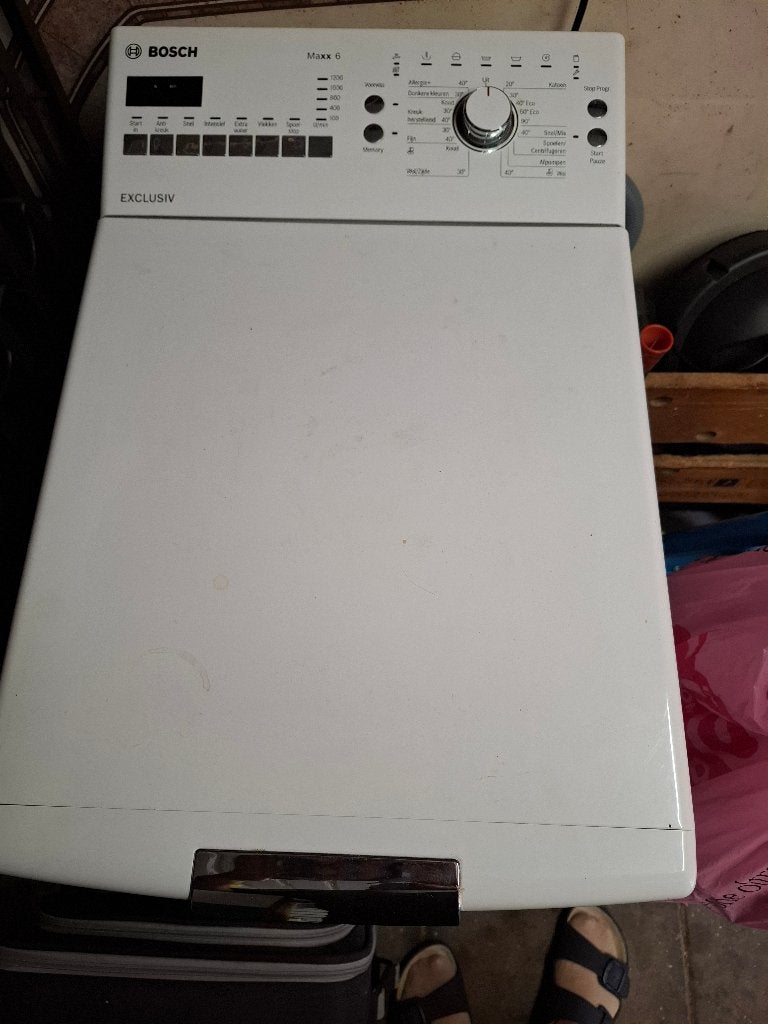 wasmachine bosch, Ophalen, Gebruikt, Bovenlader, 85 tot 90 cm