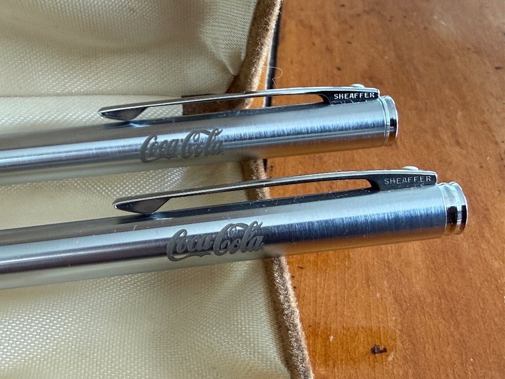 Sheaffer pennenset met CocaCola gravure ~ NIEUW, Nieuw, Met doosje, Ophalen of Verzenden, Pennenset