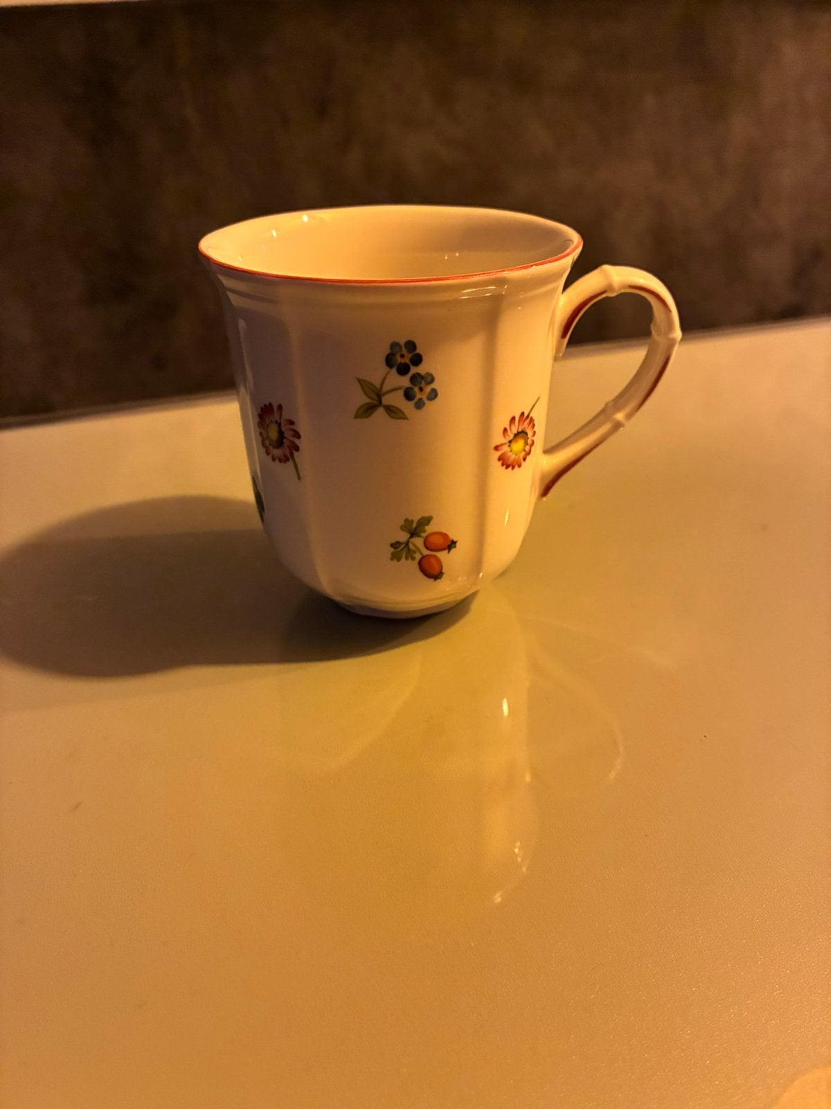 6x Villeroy & Boch Petite Fleur koffiekopjes – vintage, Ophalen