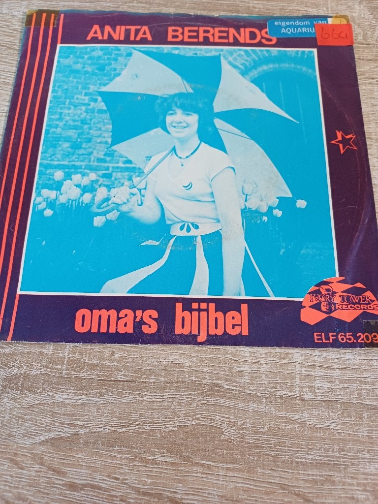 100 Single Anita Berends  – Oma’s bijbel  – ELF65.209, Cd's en Dvd's, 7 inch, Ophalen of Verzenden, Zo goed als nieuw, Overige typen