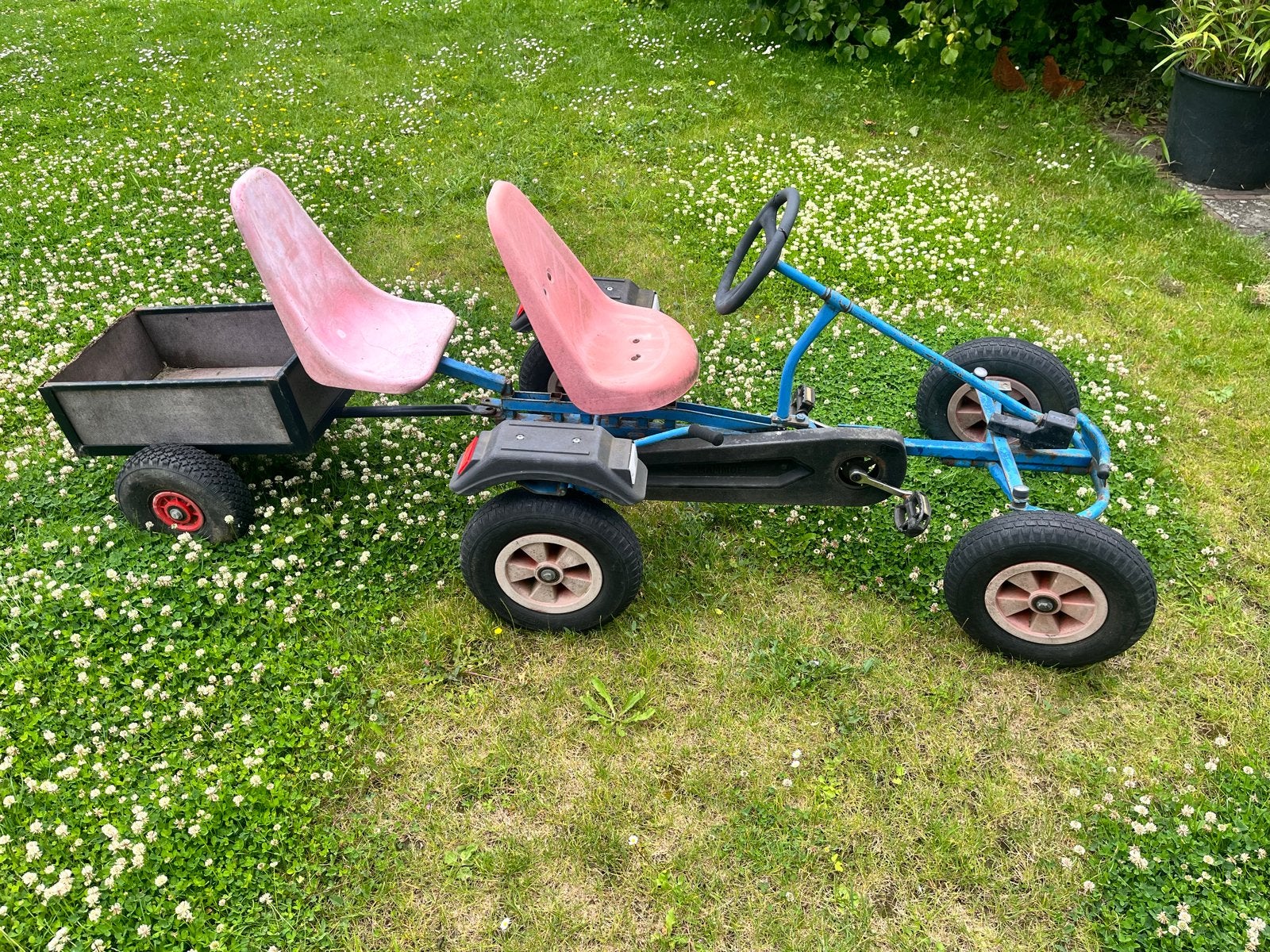Mammoet Skelter met aanhangwagen en duozit, Ophalen, Gebruikt, Mammoet, Met kar of aanhanger