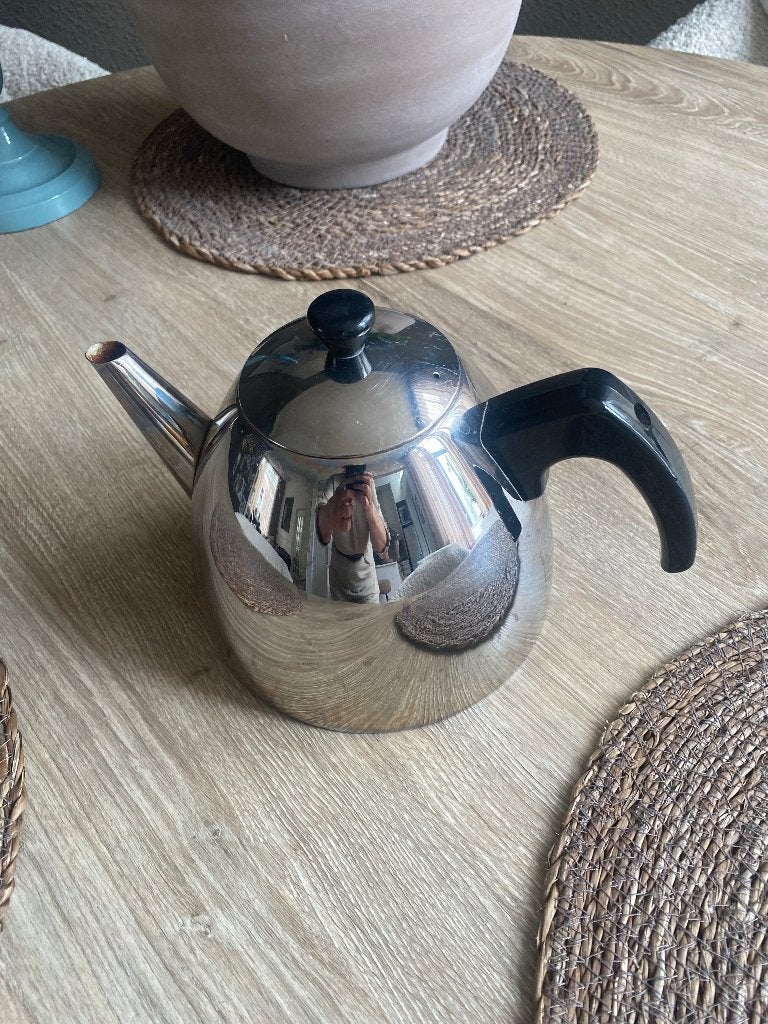 Theepot Bredemeijer, Theepot/fluitketel, Bredemeijer, Zilver, Ophalen of Verzenden