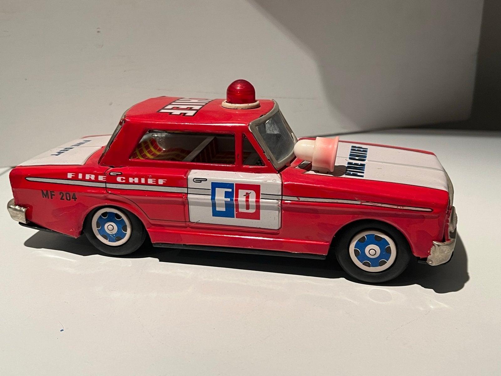 Vintage Fire Chief Command Car Speelgoedauto MF 204, Ophalen of Verzenden