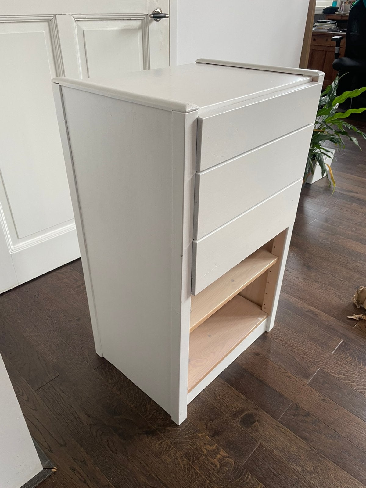 Lundia kastje wit drie lades/ twee schappen, Ophalen, Minder dan 50 cm, Gebruikt, Lundia