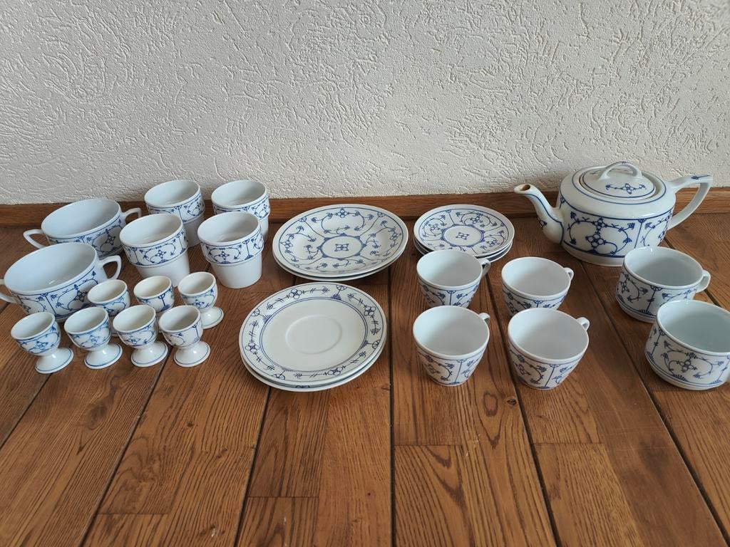 Jäger Eisenberg Blau Saks Servies Set Vintage borden etc., Antiek en Kunst, Antiek | Servies compleet, Ophalen