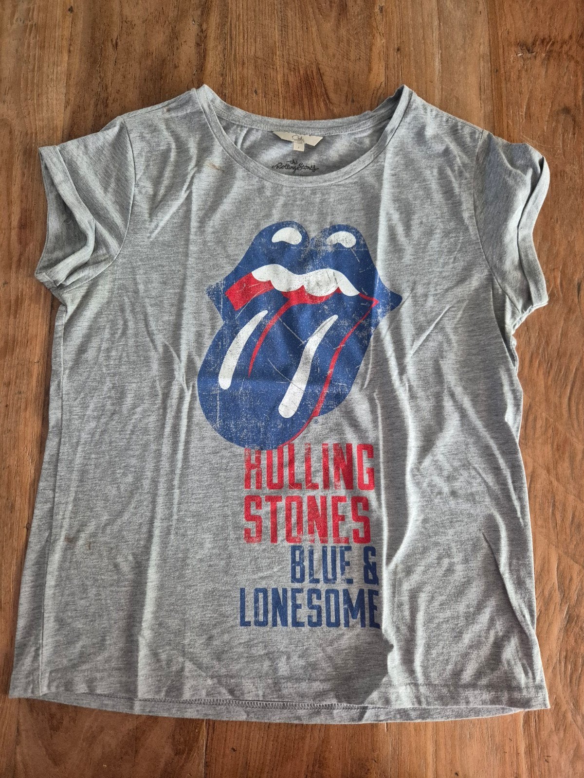 Rolling Stones shirt maat L Dames, Ophalen of Verzenden, Zo goed als nieuw, Korte mouw