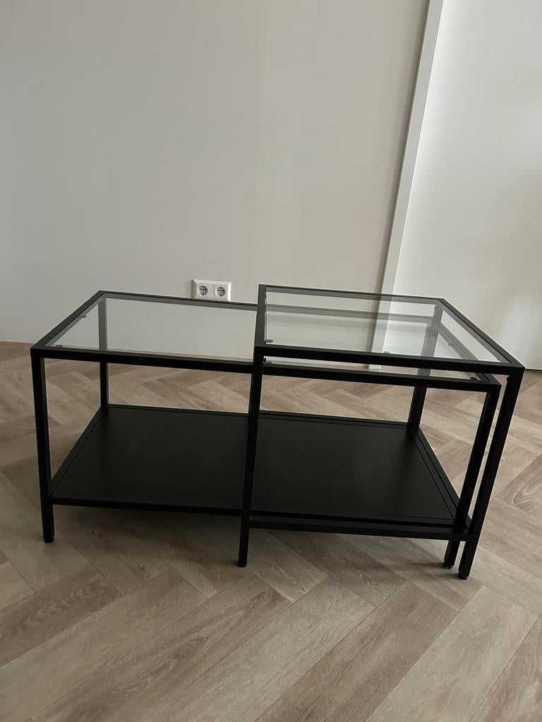 Salon tafel 2 delen, Huis en Inrichting, Tafels | Sidetables, Ophalen, Zo goed als nieuw