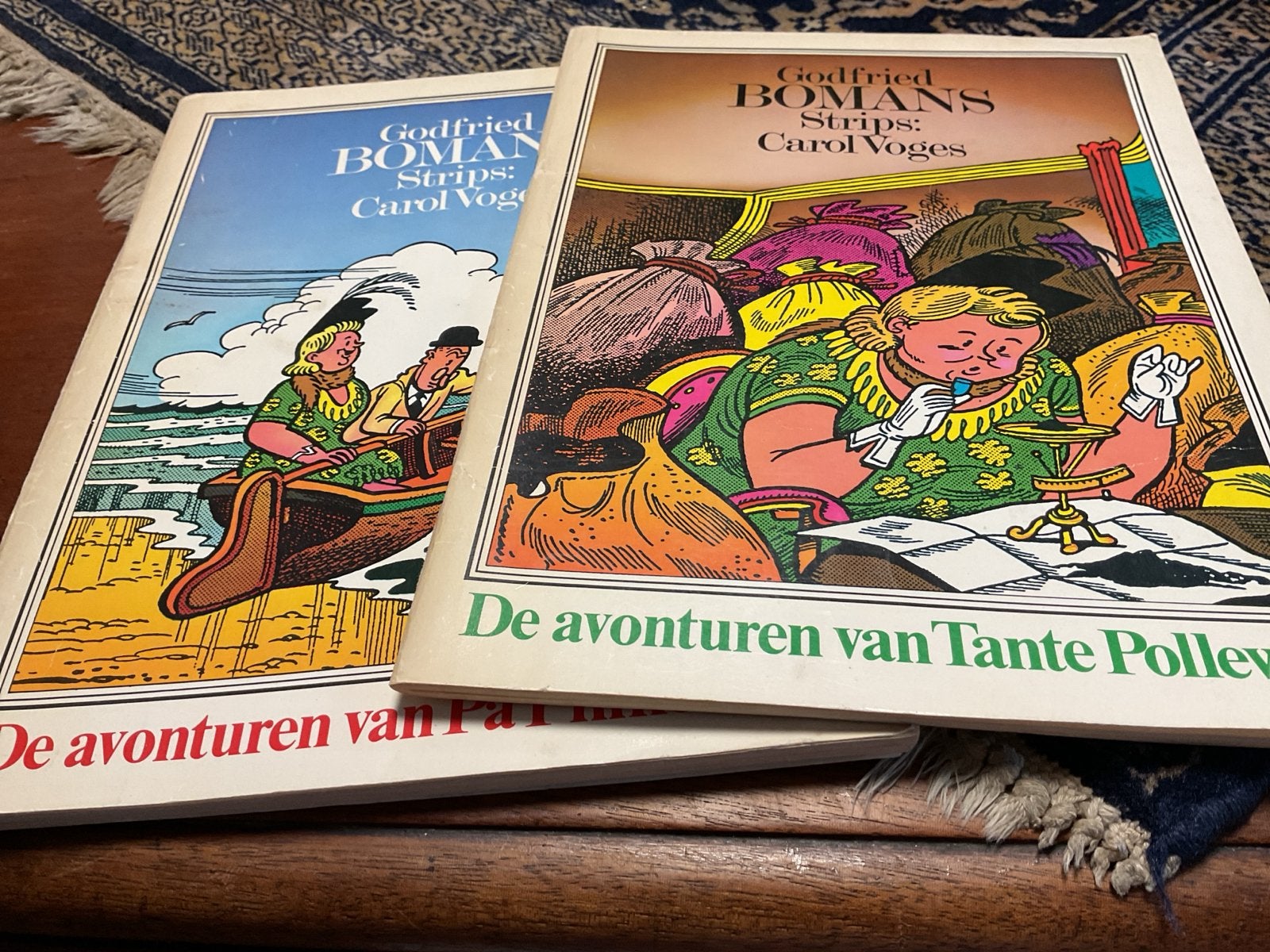 Godfried Bomans Strips: Pa Pinkelman & Tante Pollewop, 2 st., Meerdere stripboeken, Ophalen of Verzenden, Gelezen