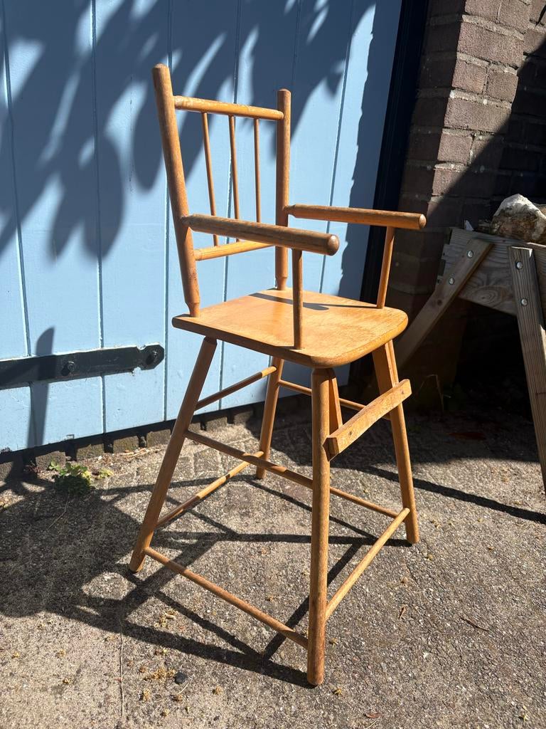 Vintage houten poppenstoel, Ophalen of Verzenden, Gebruikt, Overige typen