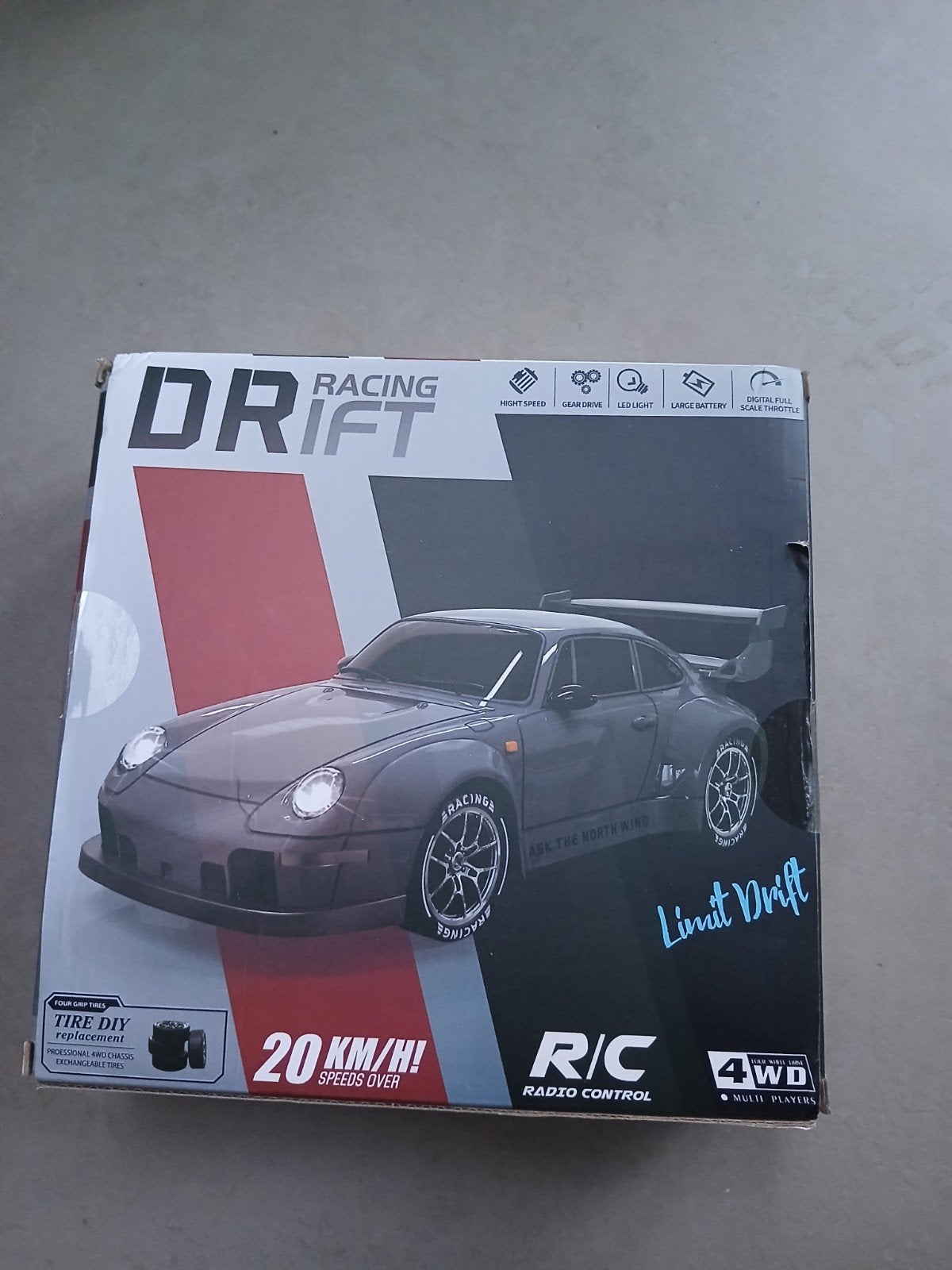 RC drift car, Ophalen of Verzenden, Zo goed als nieuw, 1:50 of kleiner, Auto