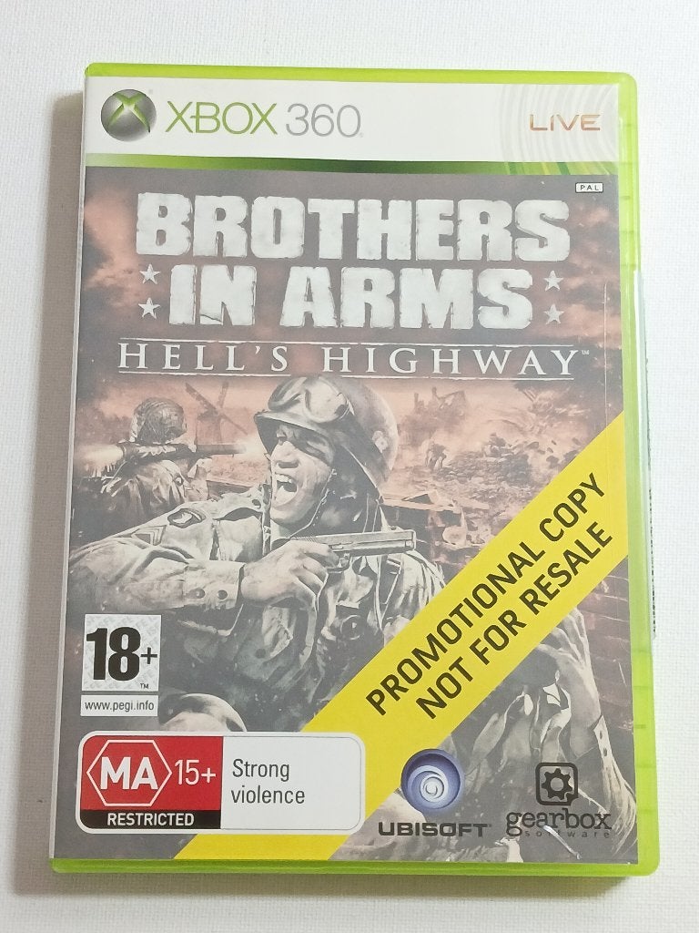 Brothers in Arms Hell's Highway - Xbox 360 - Not for resale, Gebruikt, Vanaf 18 jaar, Shooter, Microsoft