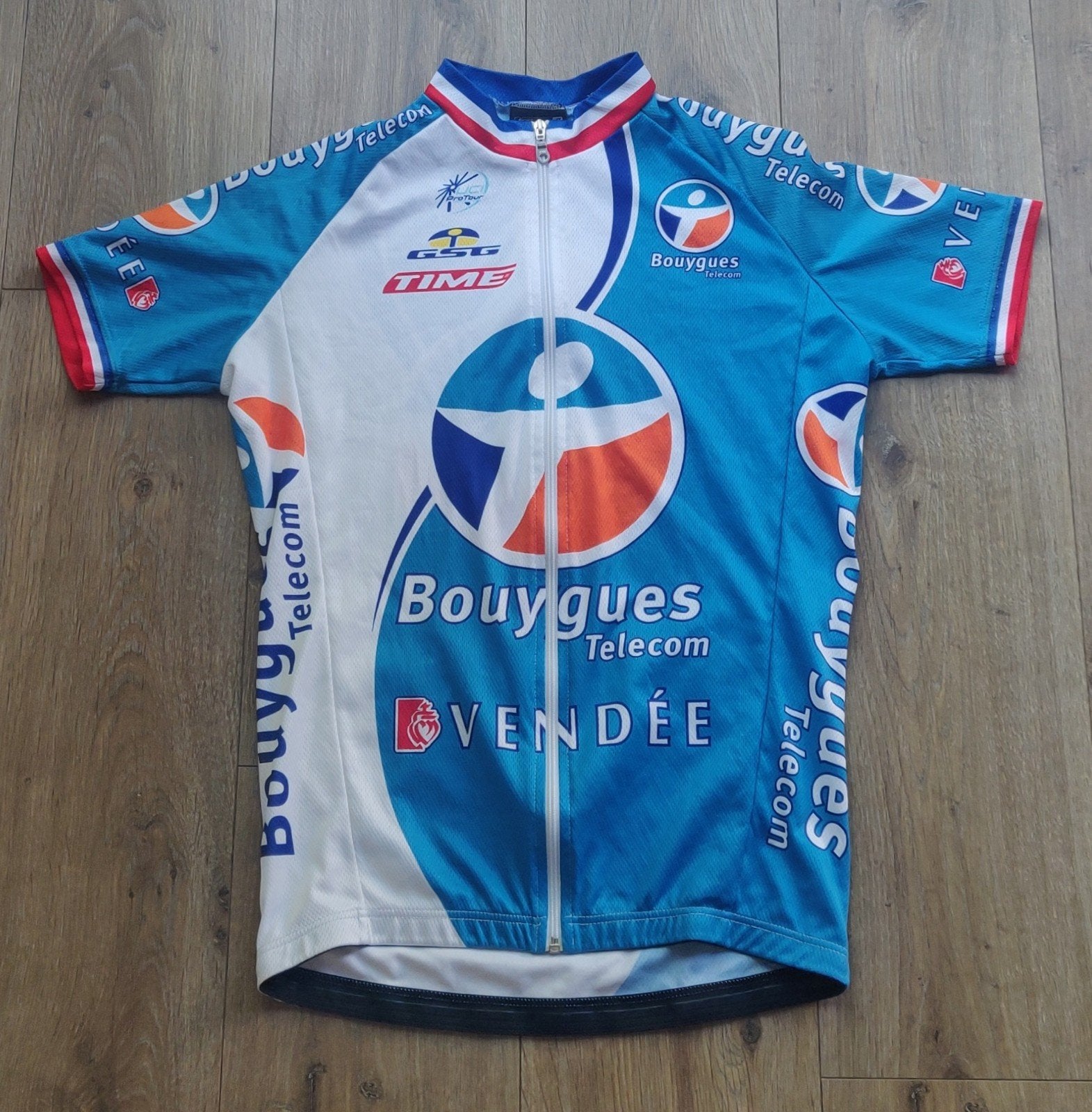 Wielershirt Bouygues Telecom, Ophalen of Verzenden, Zo goed als nieuw, Kleding