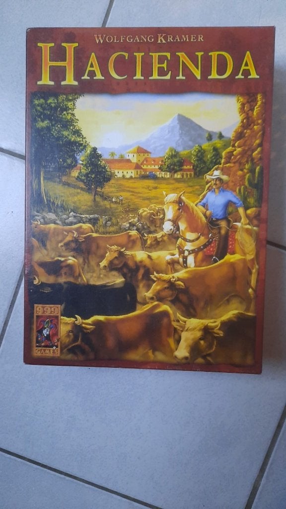 bordspel 999 games Hacienda strategiespel, Vijf spelers of meer, Ophalen of Verzenden, Zo goed als nieuw, 999 Games