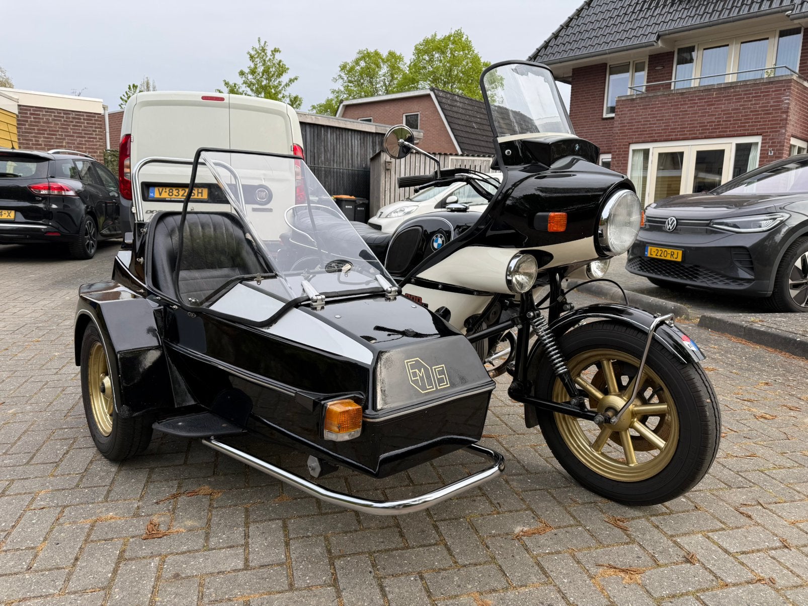 Bmw r90/6 Eml sport zijspancombinatie, Motoren, 2 cilinders, Motorrijbewijs A, Meer dan 35 kW, Handgeschakeld