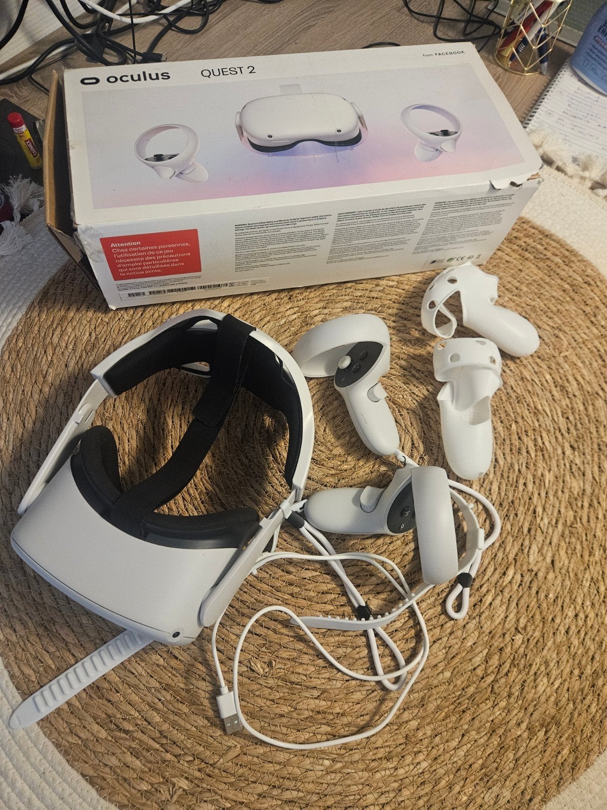 Oculus Quest 2 VR-bril, Ophalen of Verzenden, Zo goed als nieuw, VR-bril, Overige platformen