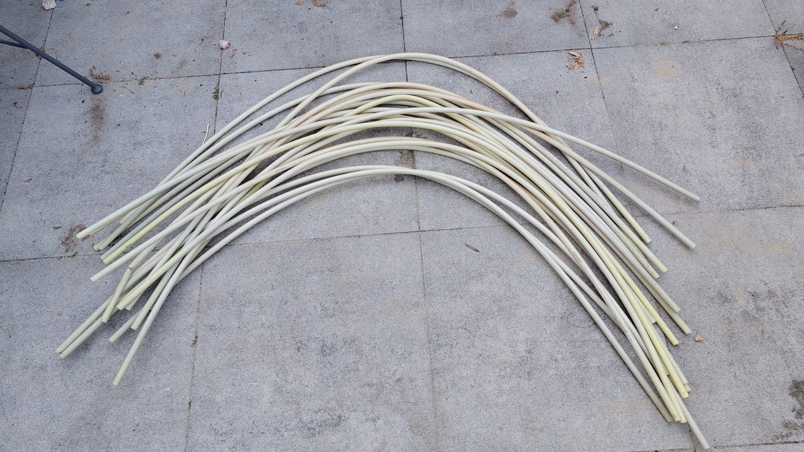20 flexibele PVC-buizen voor moestuin/aardbeienbescherming, Ophalen, Gebruikt