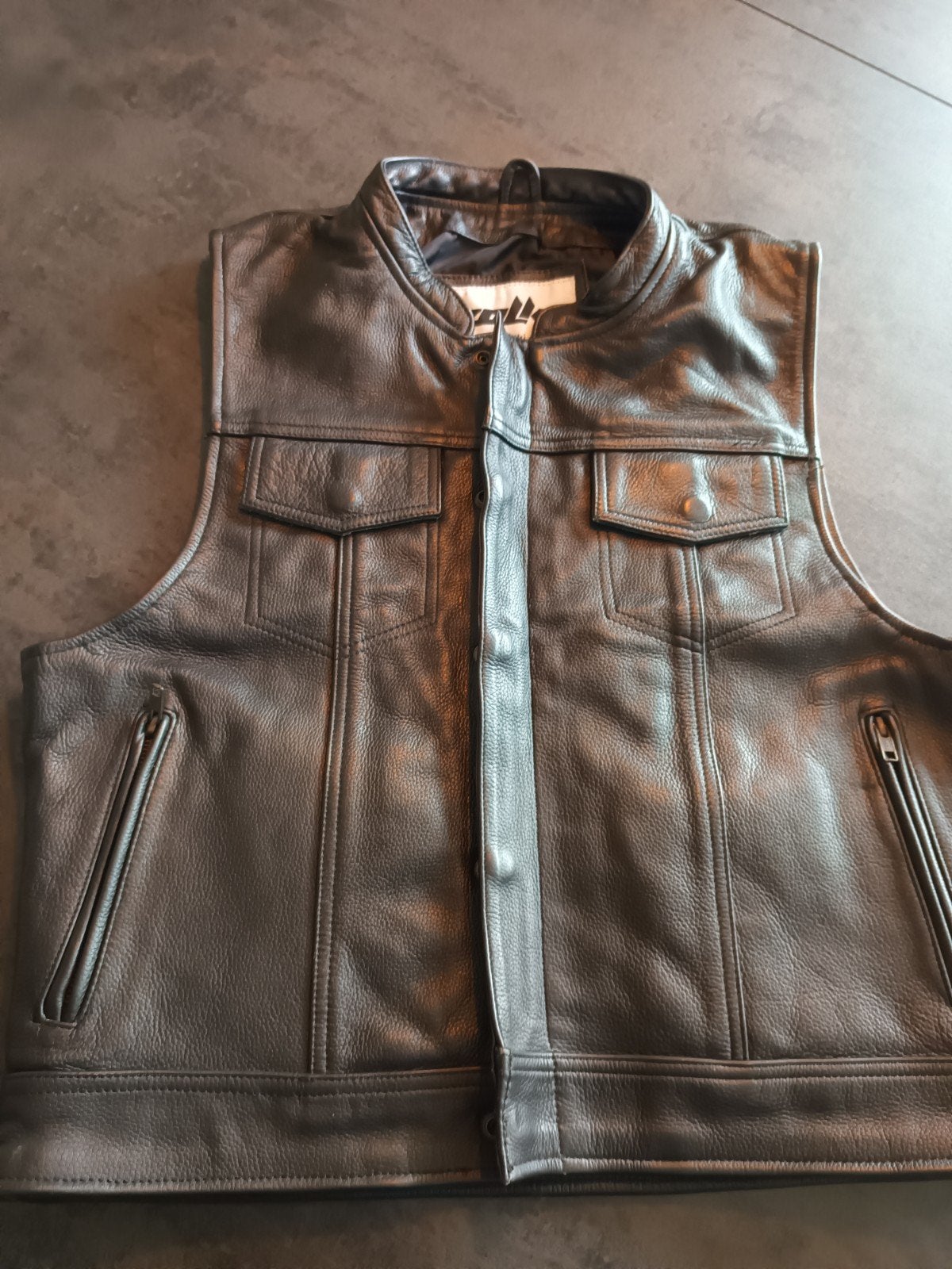 leren motor vest, Ophalen of Verzenden, Tweedehands