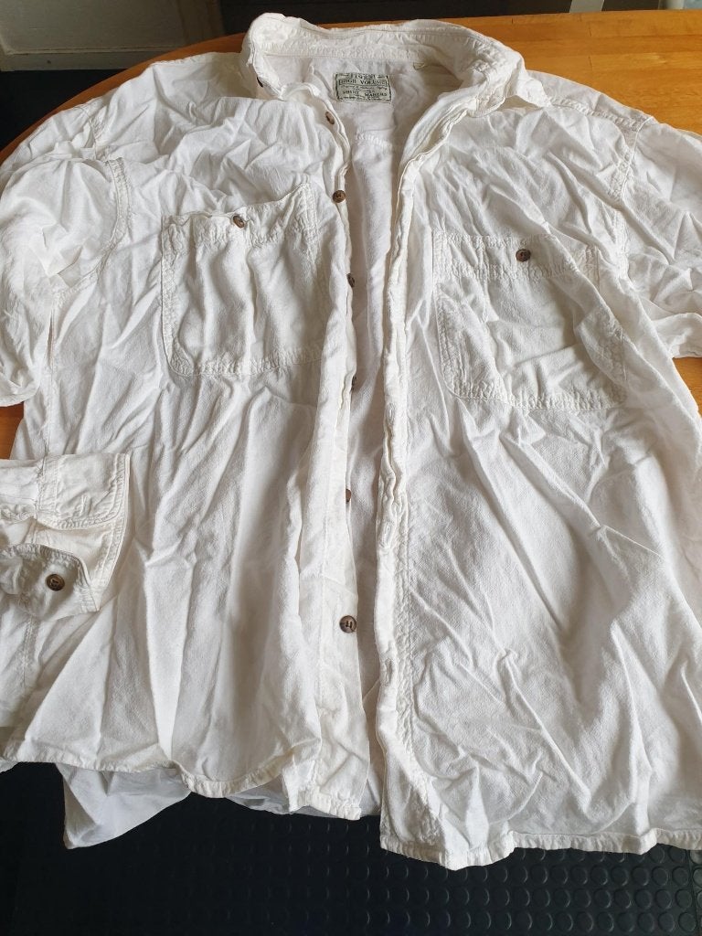 3 OVERHEMDEN 1XlONG DON EN 1XSTARS AND STRIPES +nog 1, Overige kleuren, Ophalen of Verzenden, Gedragen, Halswijdte 43/44 (XL)