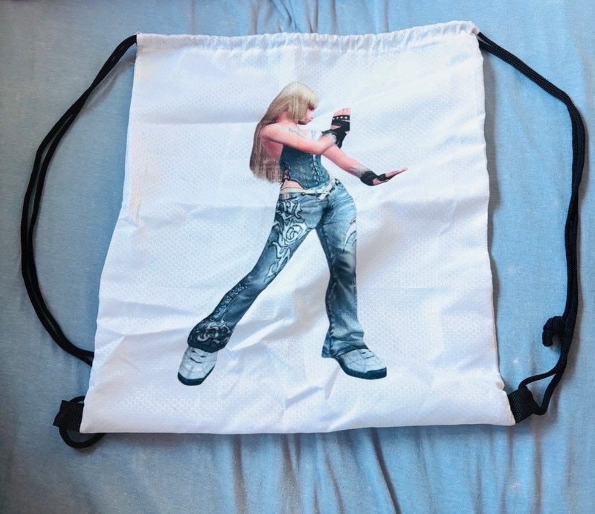 Gymtas met 2000s print - Zo goed als nieuw, Overige merken, 25 tot 40 cm, Ophalen of Verzenden, Zo goed als nieuw