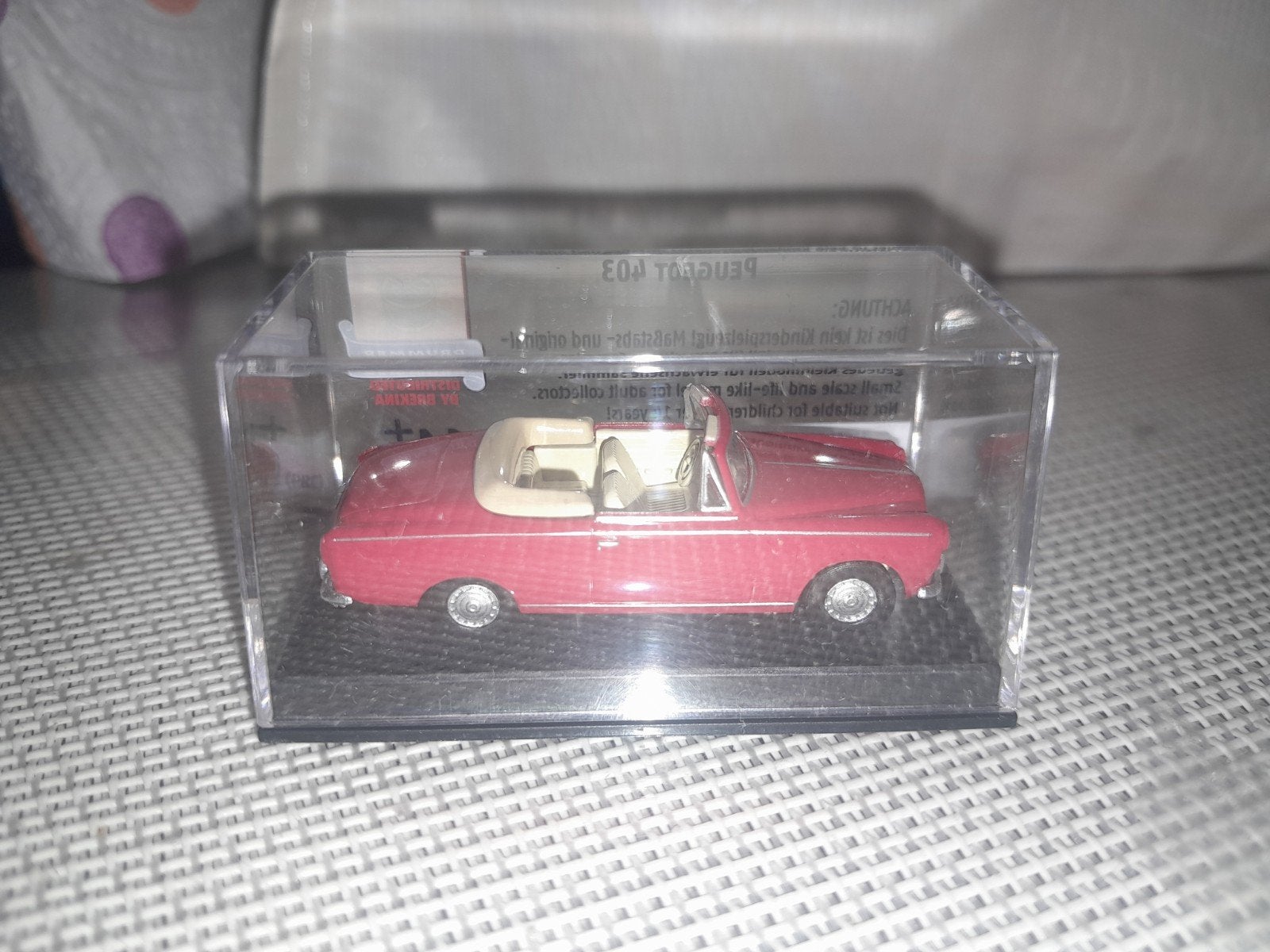 Drummer peugeot 403, Ophalen of Verzenden, Auto, Brekina