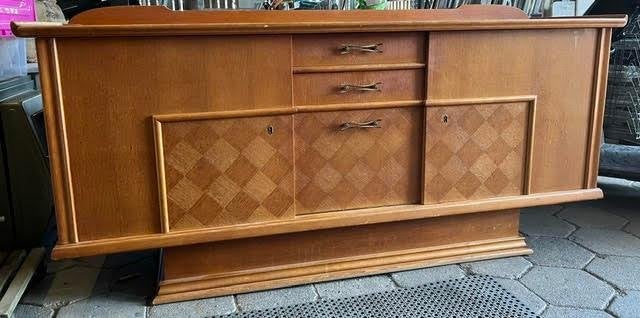 Vintage Dressoir / Sideboard in Eikenlook – Mid Century, Ophalen
