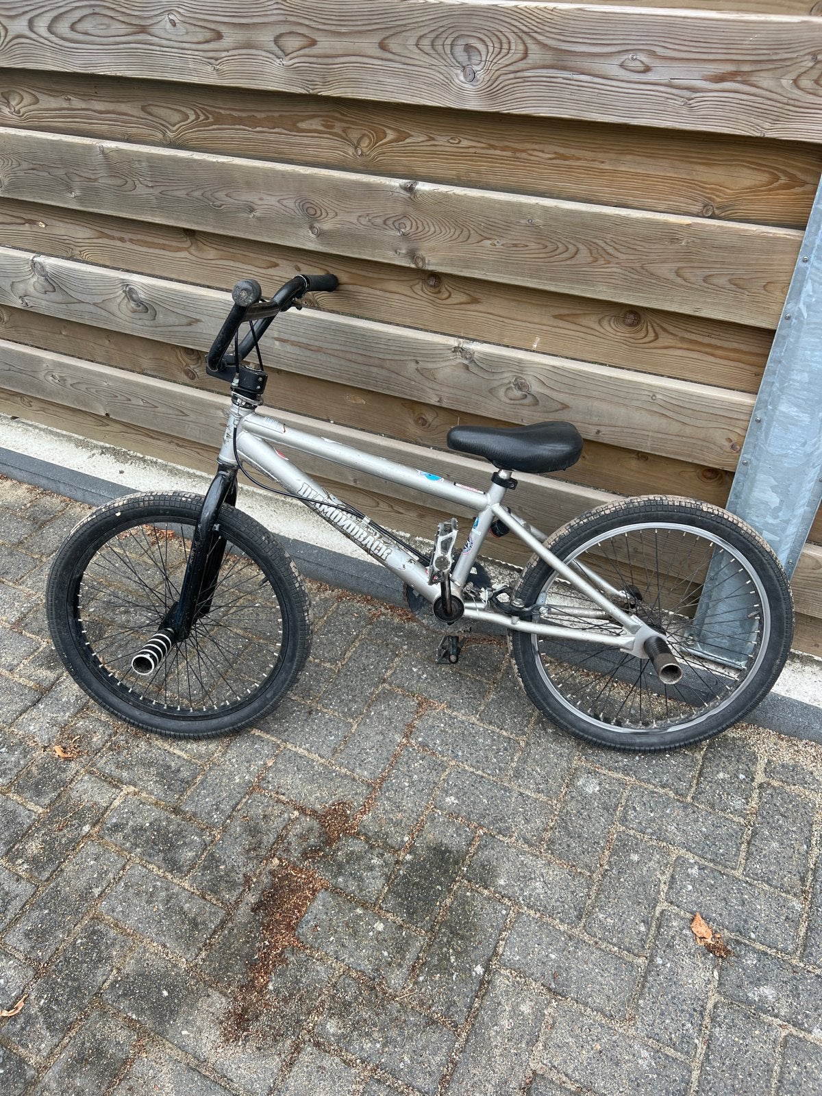 Gebruikte BMX fiets - Zilverkleurig, Ophalen, Gebruikt, Staal, Velgrem