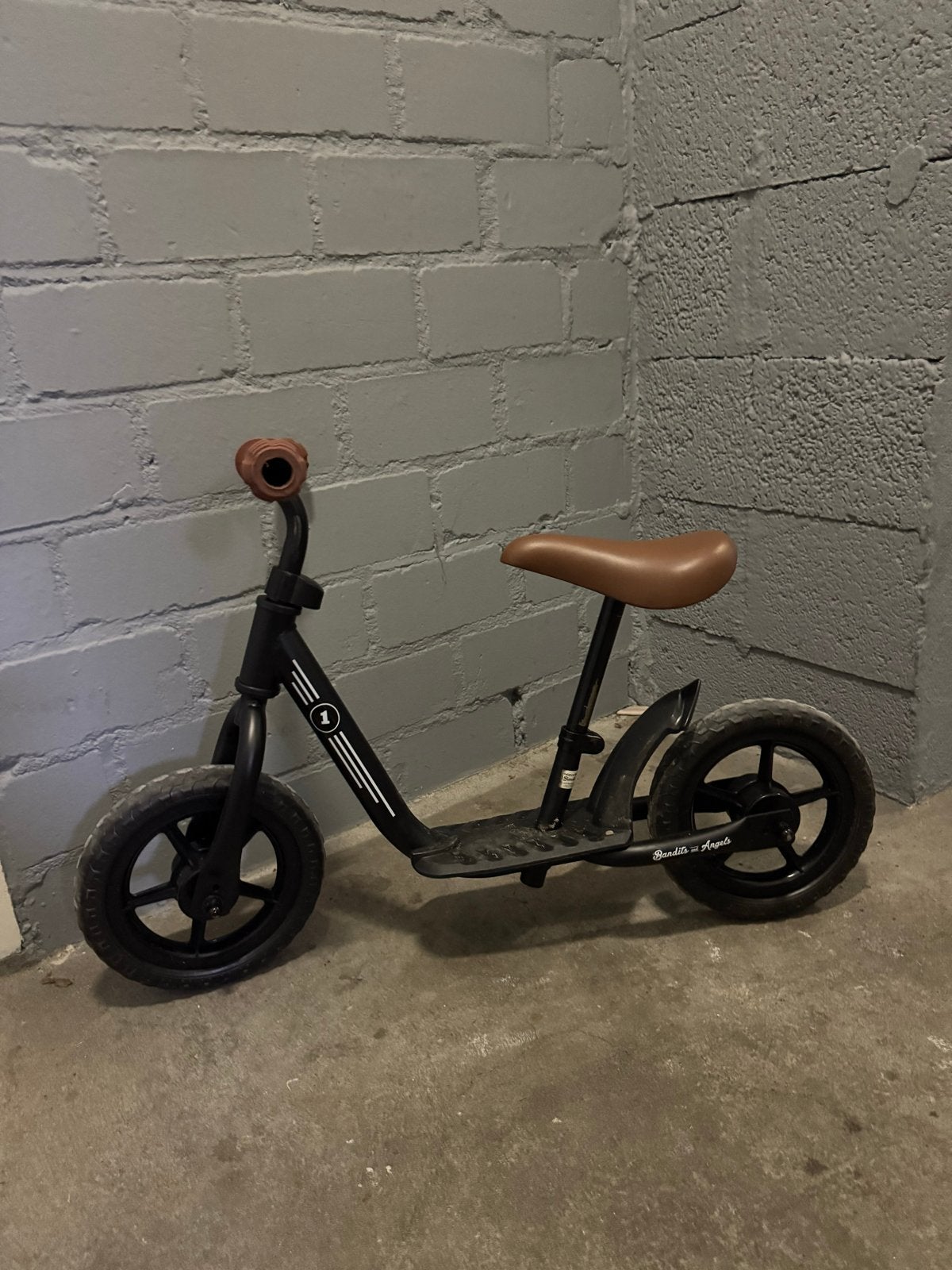 Bandits and Angels Loopfiets Zwart, Ophalen, Gebruikt, Loopfiets