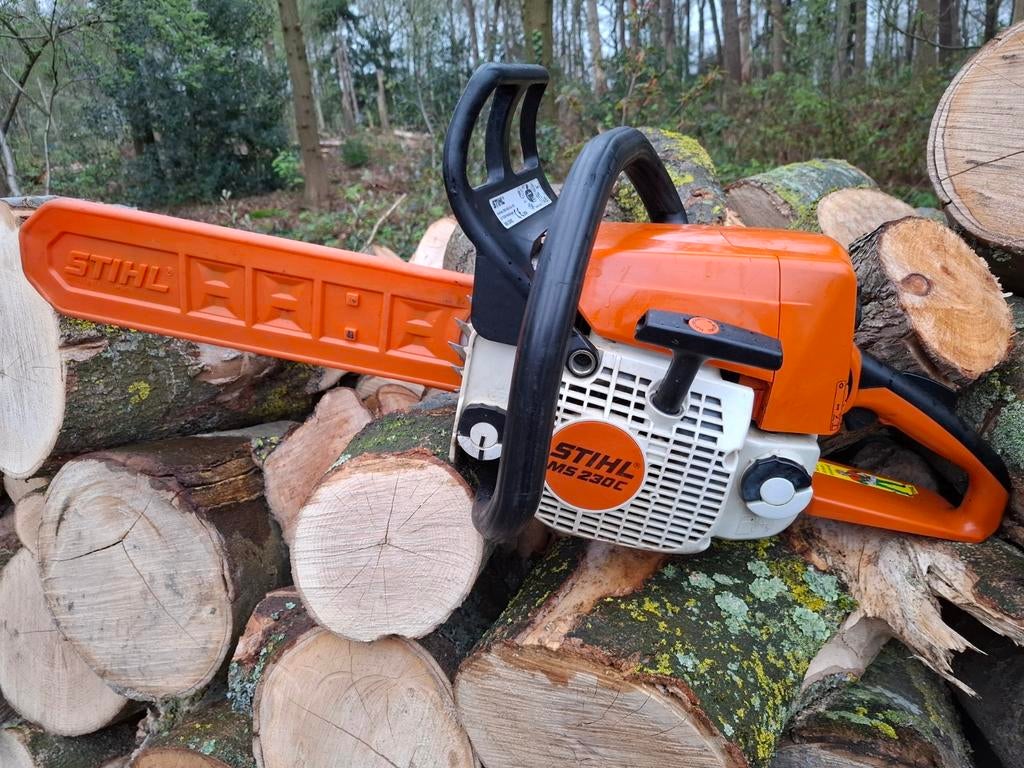 Stihl MS230C kettingzaag met 35 cm blad, Tuin en Terras, Ophalen of Verzenden, Gebruikt