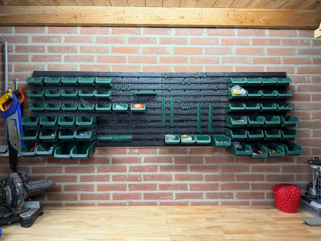 Parkside kunststof opbergsysteem met bakjes, Ophalen, Gebruikt