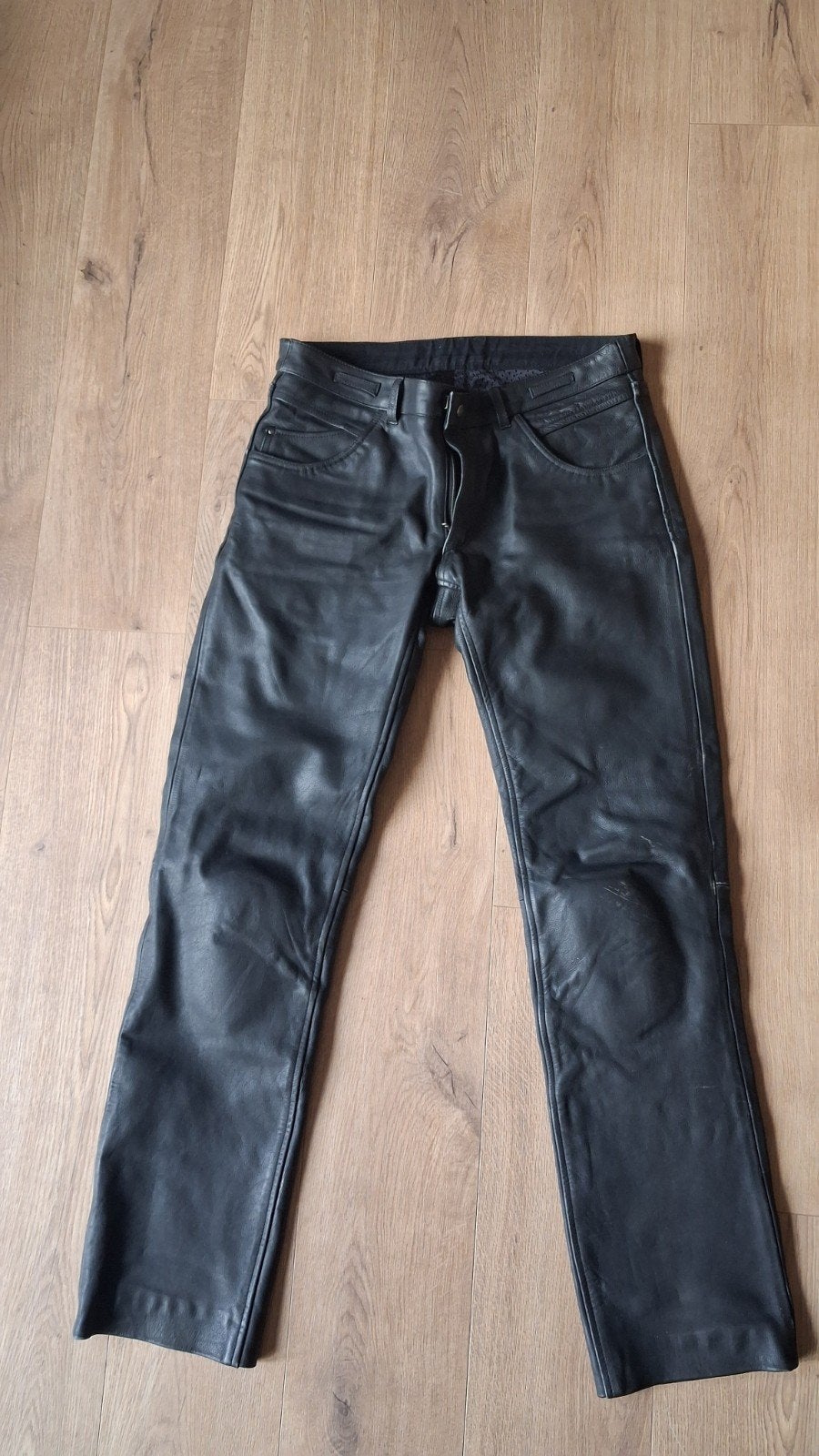 Difi Leren Motorbroek - Maat 34, Motoren, Ophalen, Broek | leer, Heren, Difi