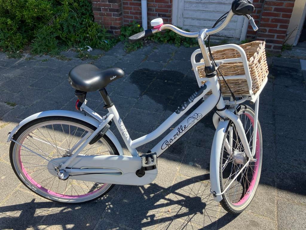 Gazelle Miss Grace 24 inch meisjesfiets met mandje, Ophalen, Terugtraprem, Gebruikt, Versnellingen