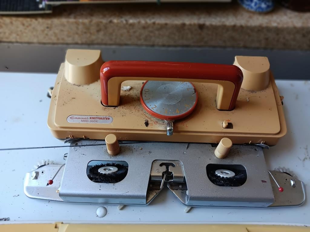 Breimachine met veel toebehoren, Ophalen of Verzenden, Gebruikt, Breien, Machine