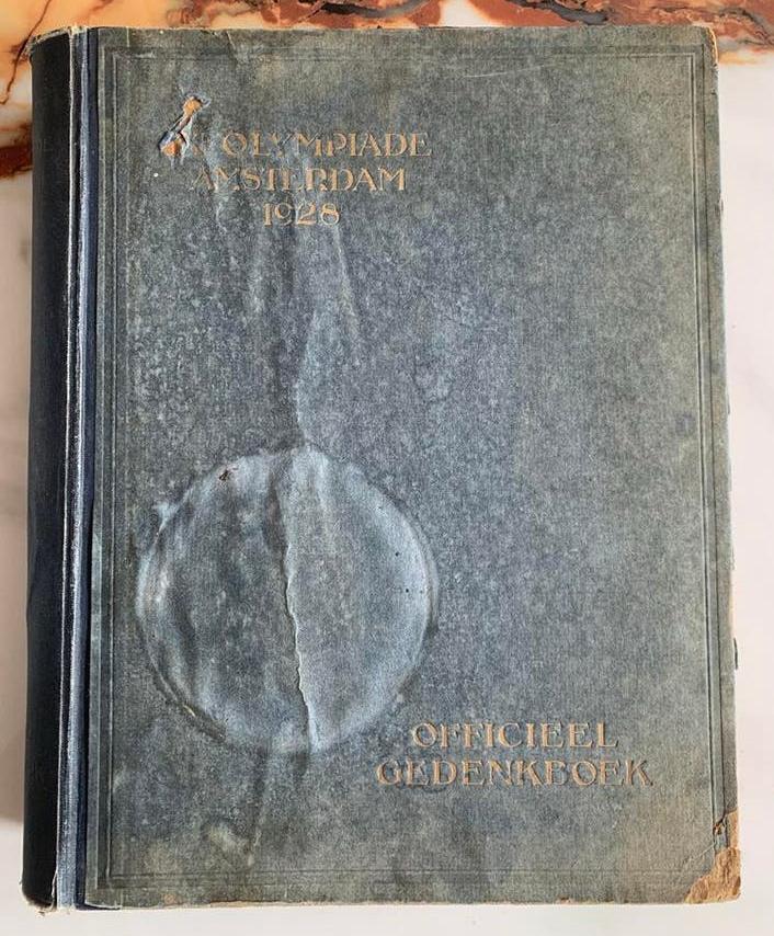 Gedenkboek olympiade Olympische spelen 1928 Amsterdam antiek, Ophalen of Verzenden