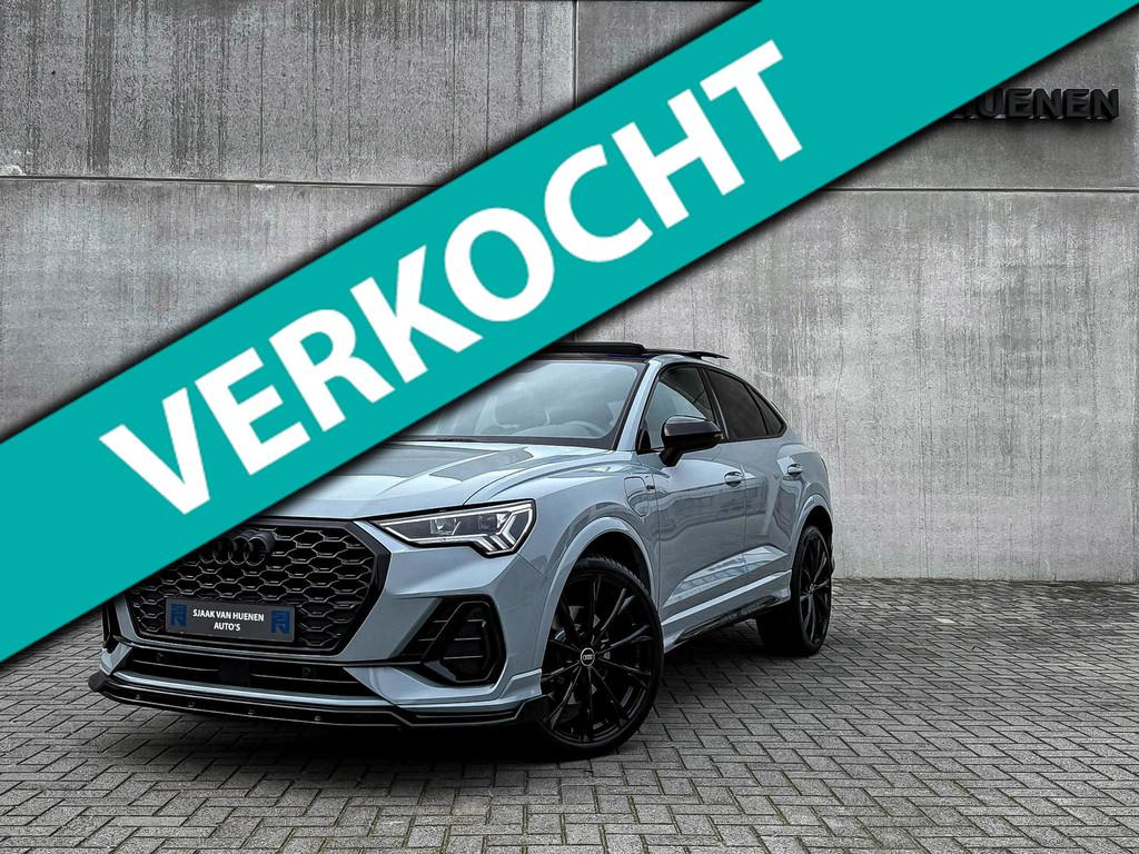 Audi Q3 Sportback 45TFSI e 245pk S-Tronic Competition S Edit, Gebruikt, Zwart, Automatische klimaatregeling, SUV of Terreinwagen