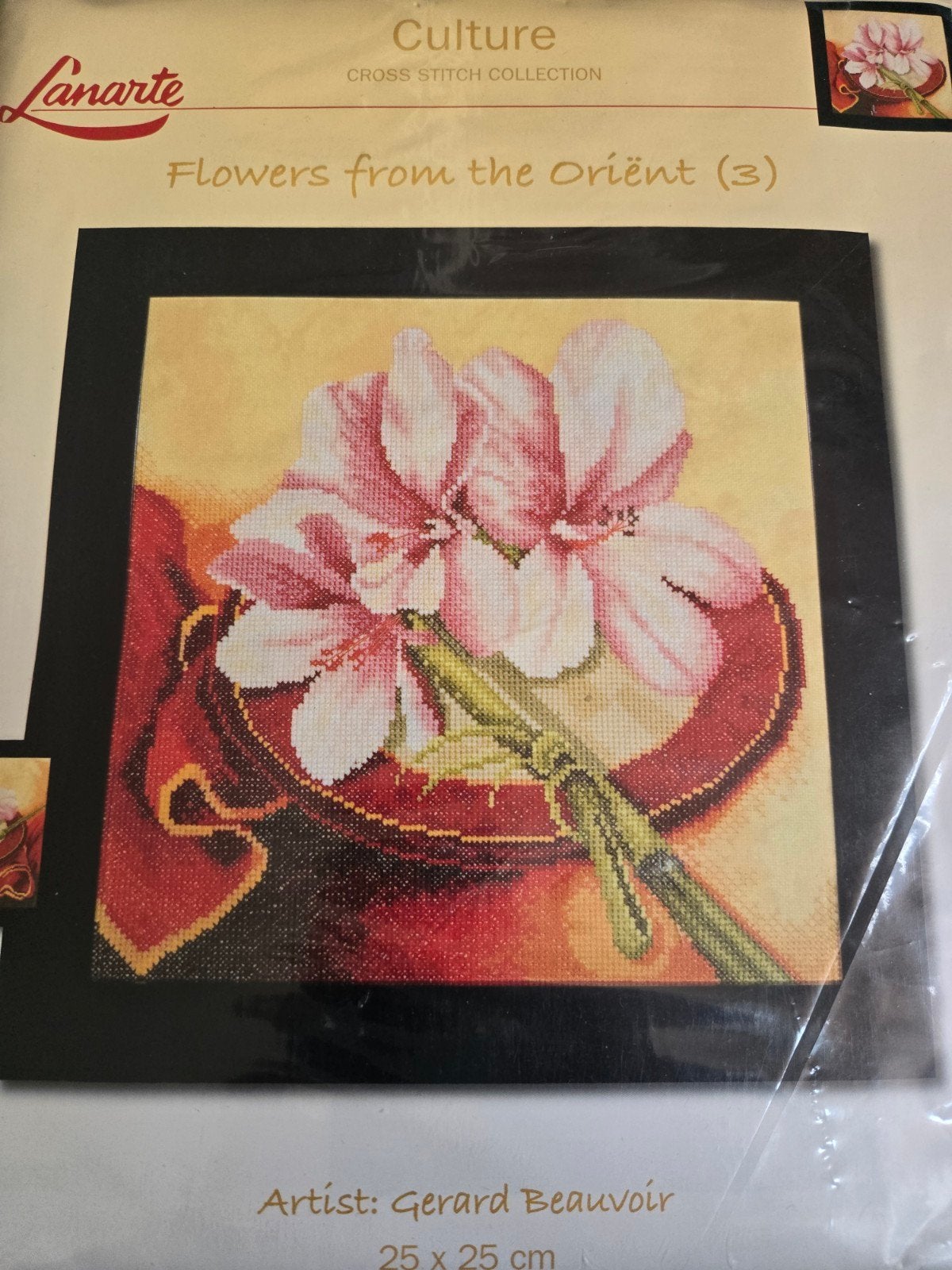 Borduurpakket Lanarte flowers uit de Oriënt (2), Ophalen of Verzenden, Nieuw, Borduurpakket