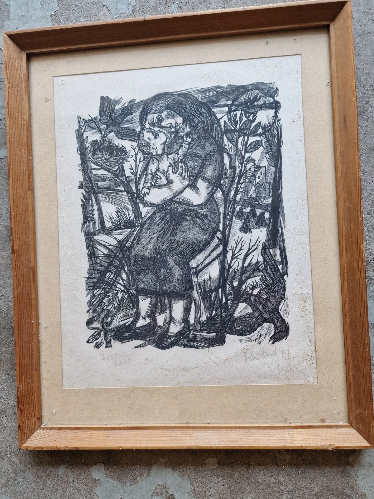 Originele houtgravures van Lukafsky, Antiek en Kunst, Kunst | Etsen en Gravures, Dagelijks leven, 1950 - 1999, Ingelijst, Ophalen of Verzenden