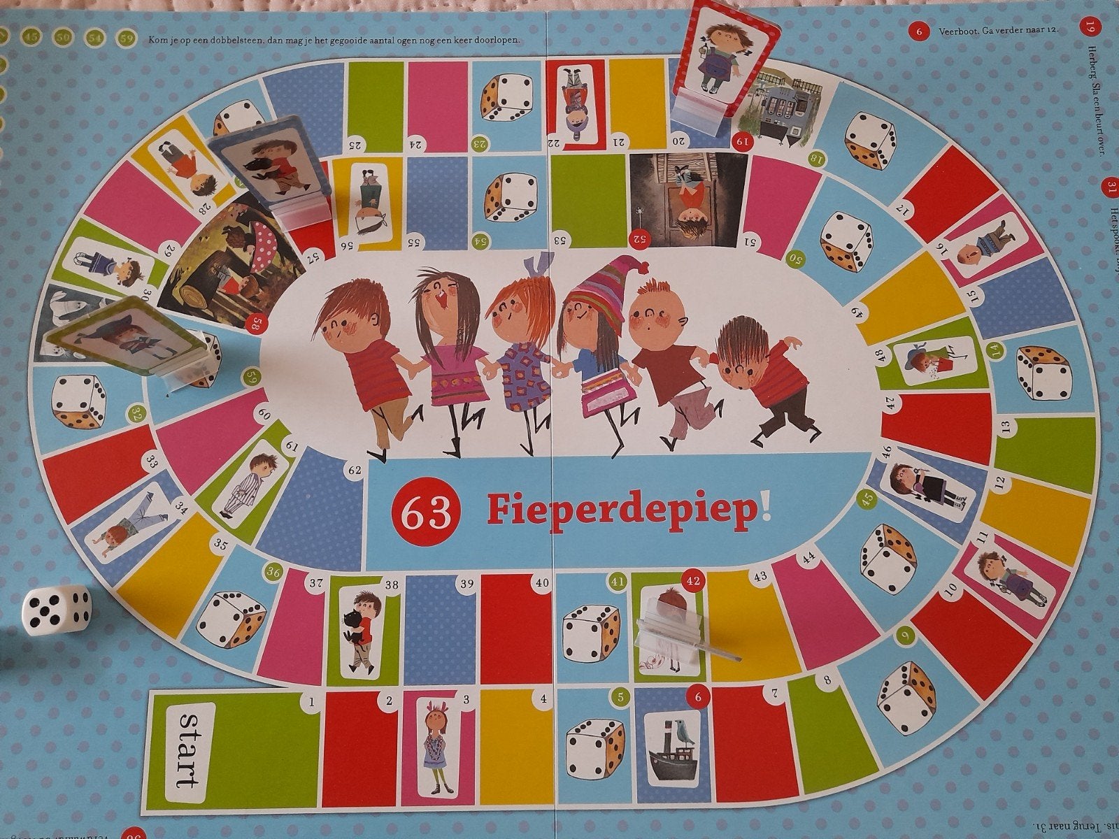 Ganzenbord/ganzenspel Fieperdepiep, Ophalen, Overige typen
