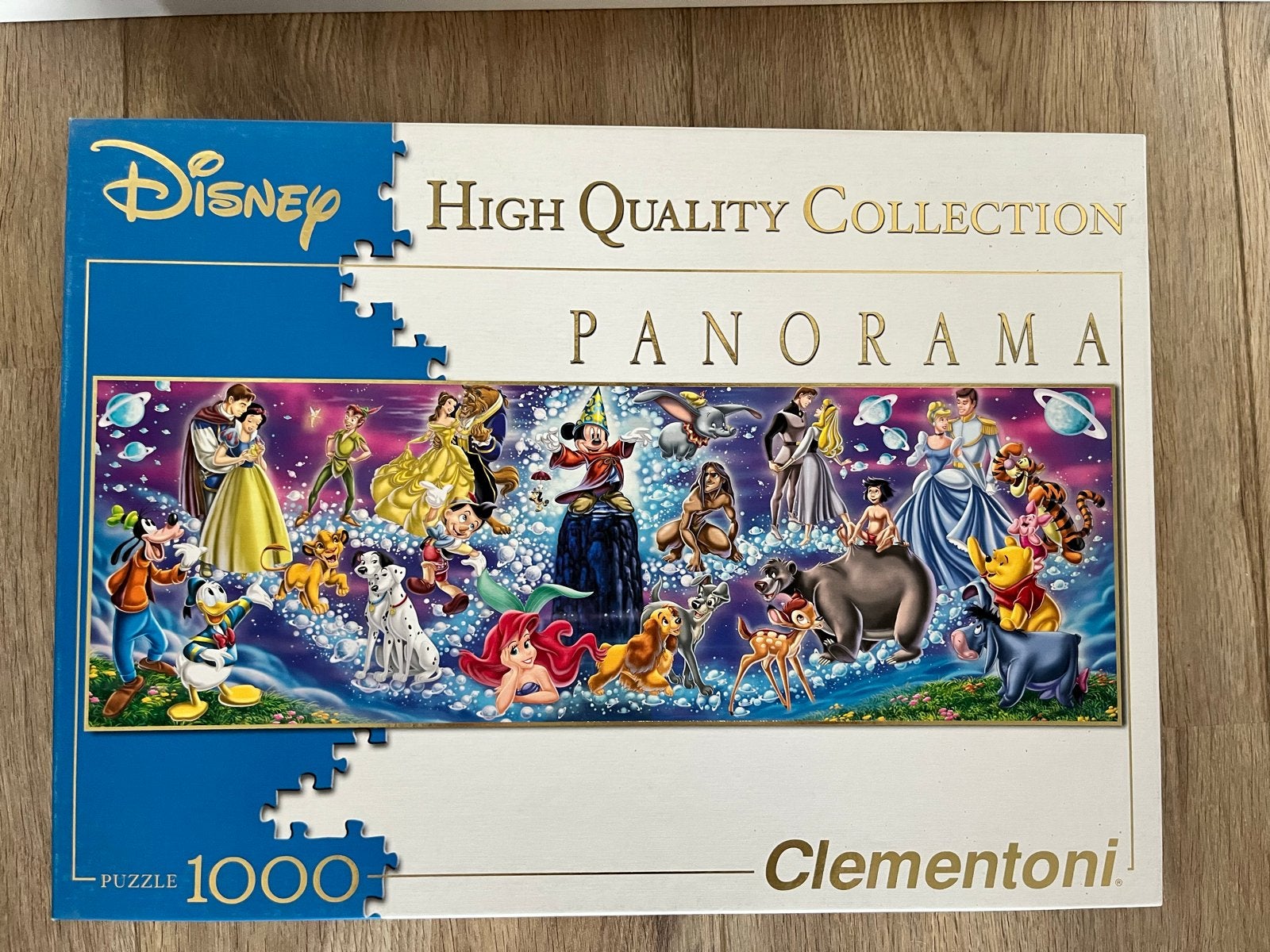 Disney Panorama Puzzel 1000 stukjes Clementoni, Ophalen, Meer dan 50 stukjes, Gebruikt, 6 jaar of ouder